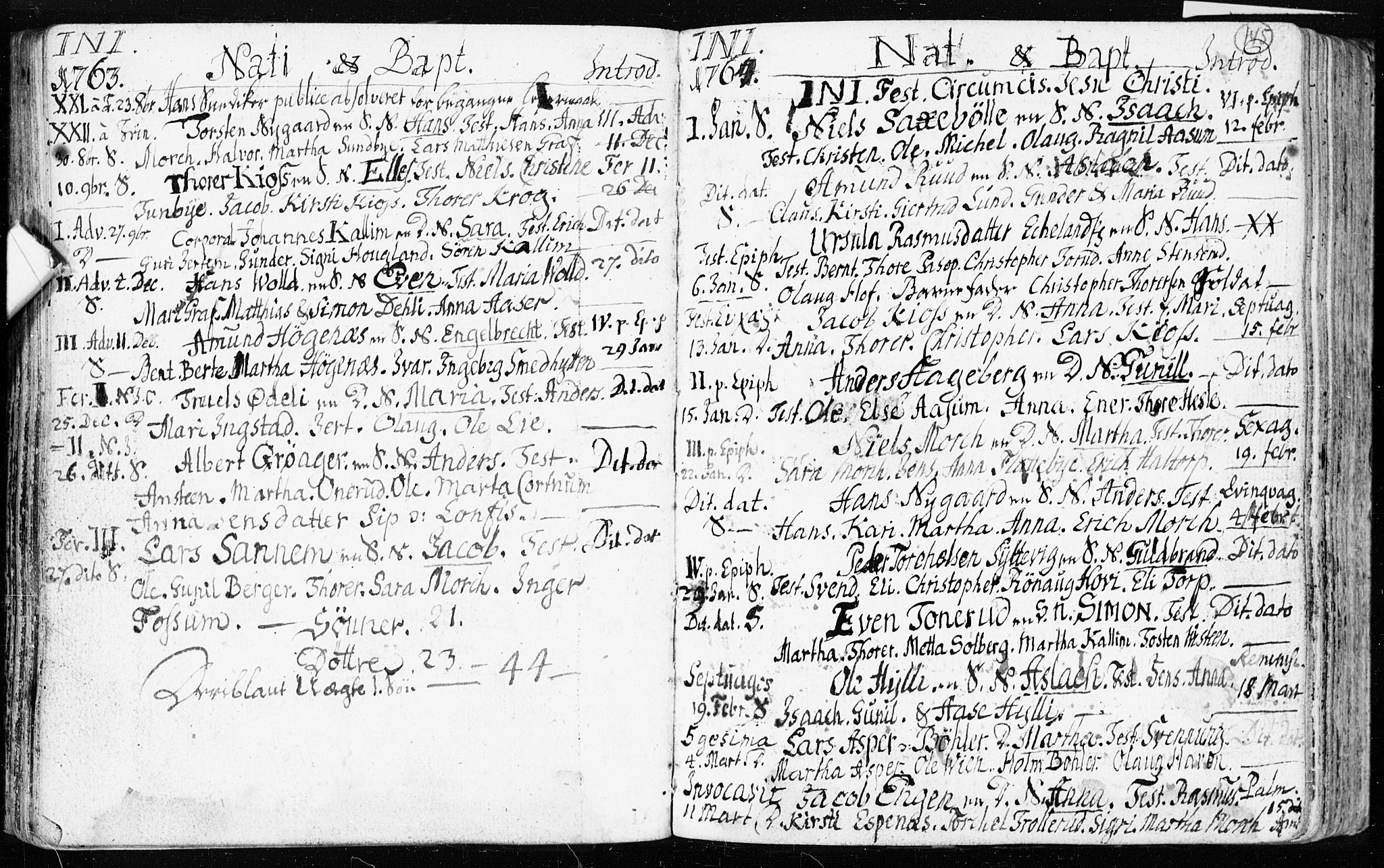 Spydeberg prestekontor Kirkebøker, AV/SAO-A-10924/F/Fa/L0002: Parish register (official) no. I 2, 1739-1780, p. 145