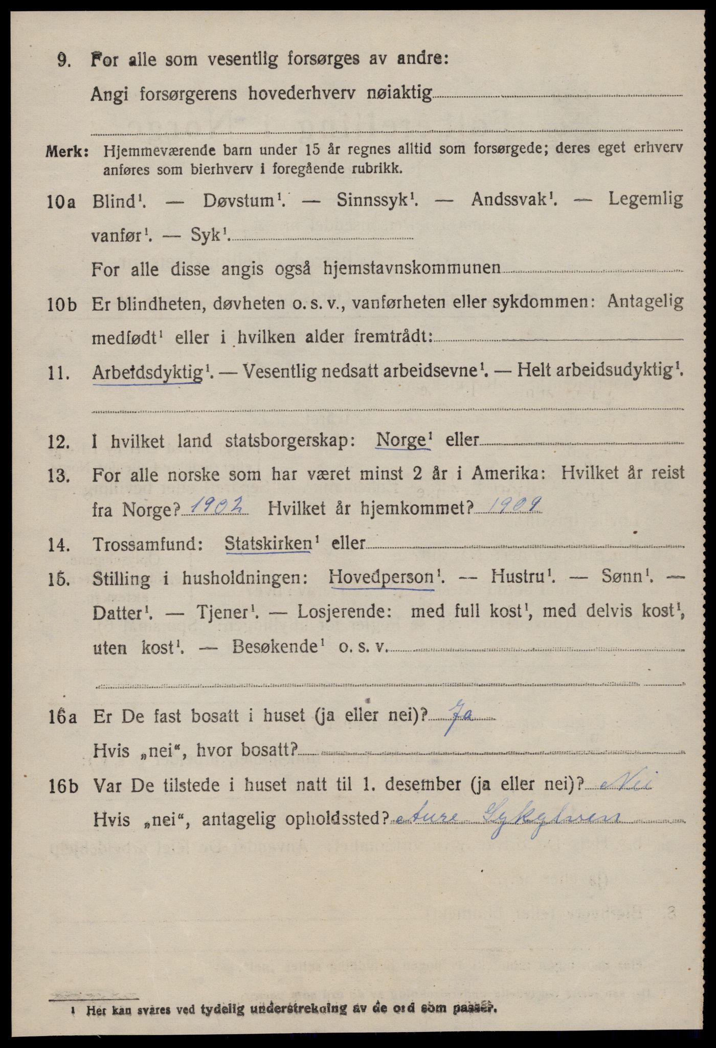 SAT, 1920 census for Sykkylven, 1920, p. 4244