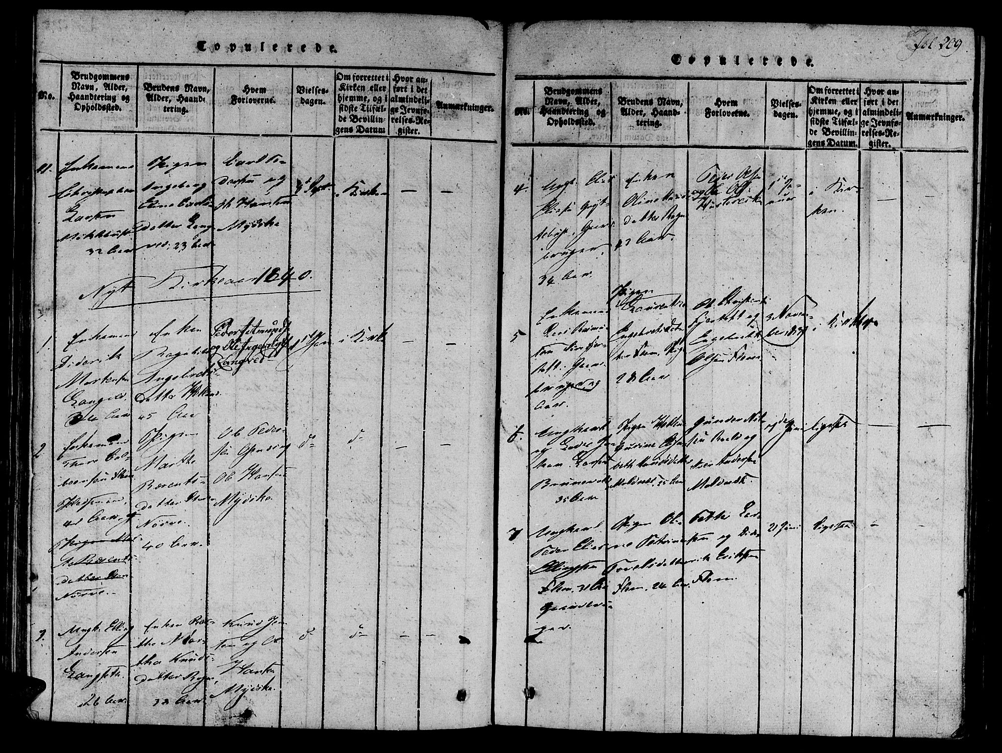 Ministerialprotokoller, klokkerbøker og fødselsregistre - Møre og Romsdal, SAT/A-1454/536/L0495: Parish register (official) no. 536A04, 1818-1847, p. 209