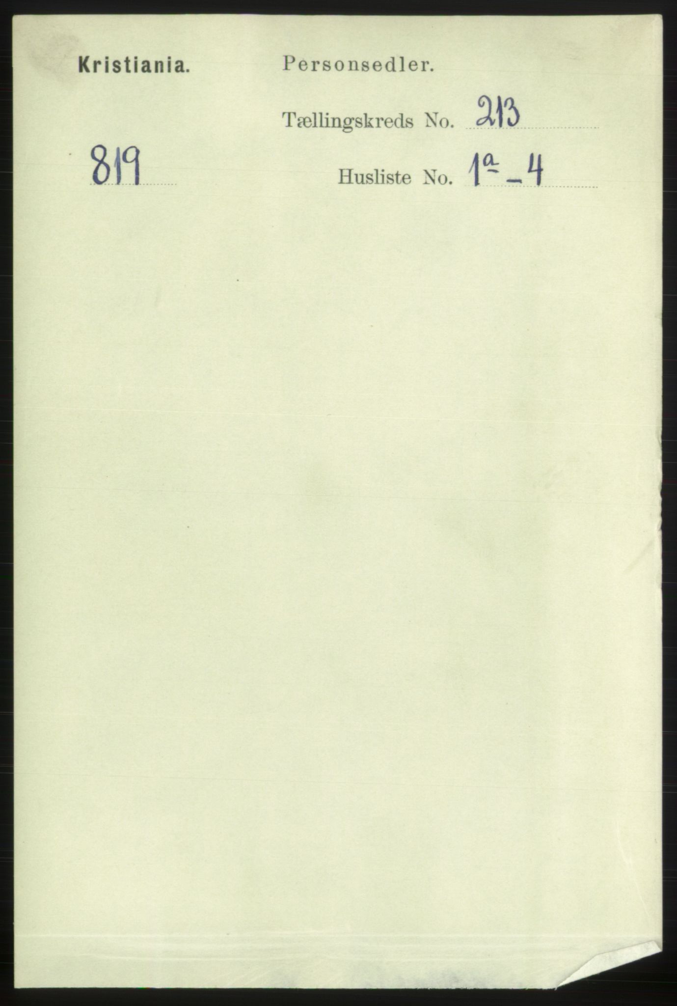 RA, 1891 census for 0301 Kristiania, 1891, p. 126969