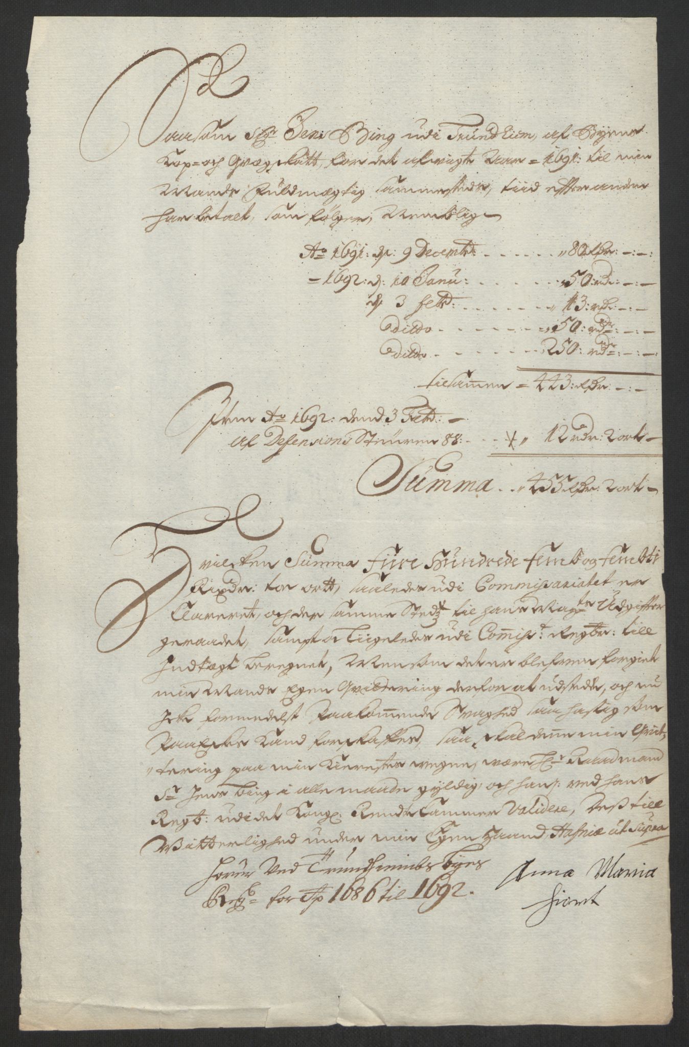 Rentekammeret inntil 1814, Reviderte regnskaper, Byregnskaper, AV/RA-EA-4066/R/Rs/L0505: [S2] Kontribusjonsregnskap, 1686-1691, p. 15