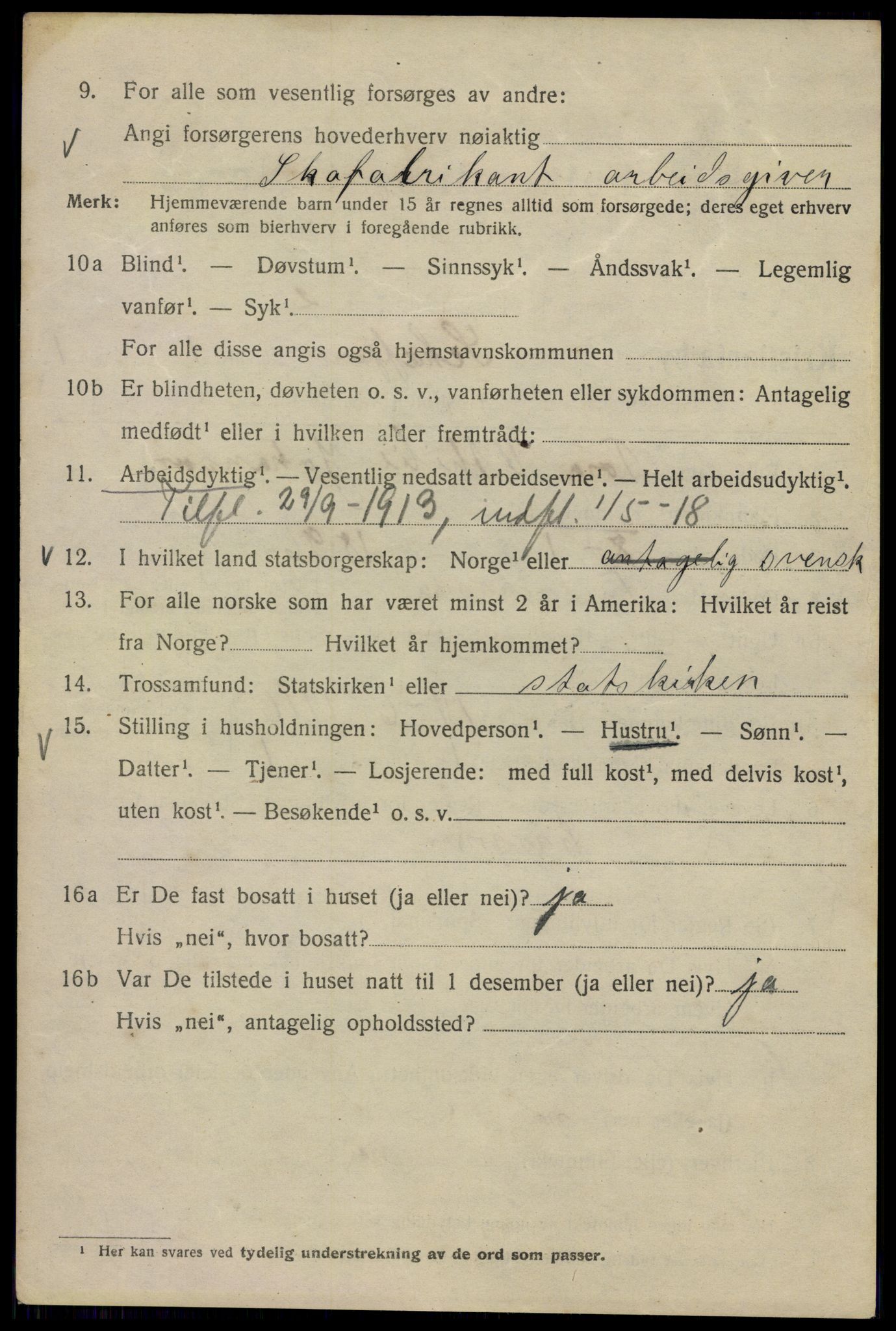 SAO, 1920 census for Kristiania, 1920, p. 501392