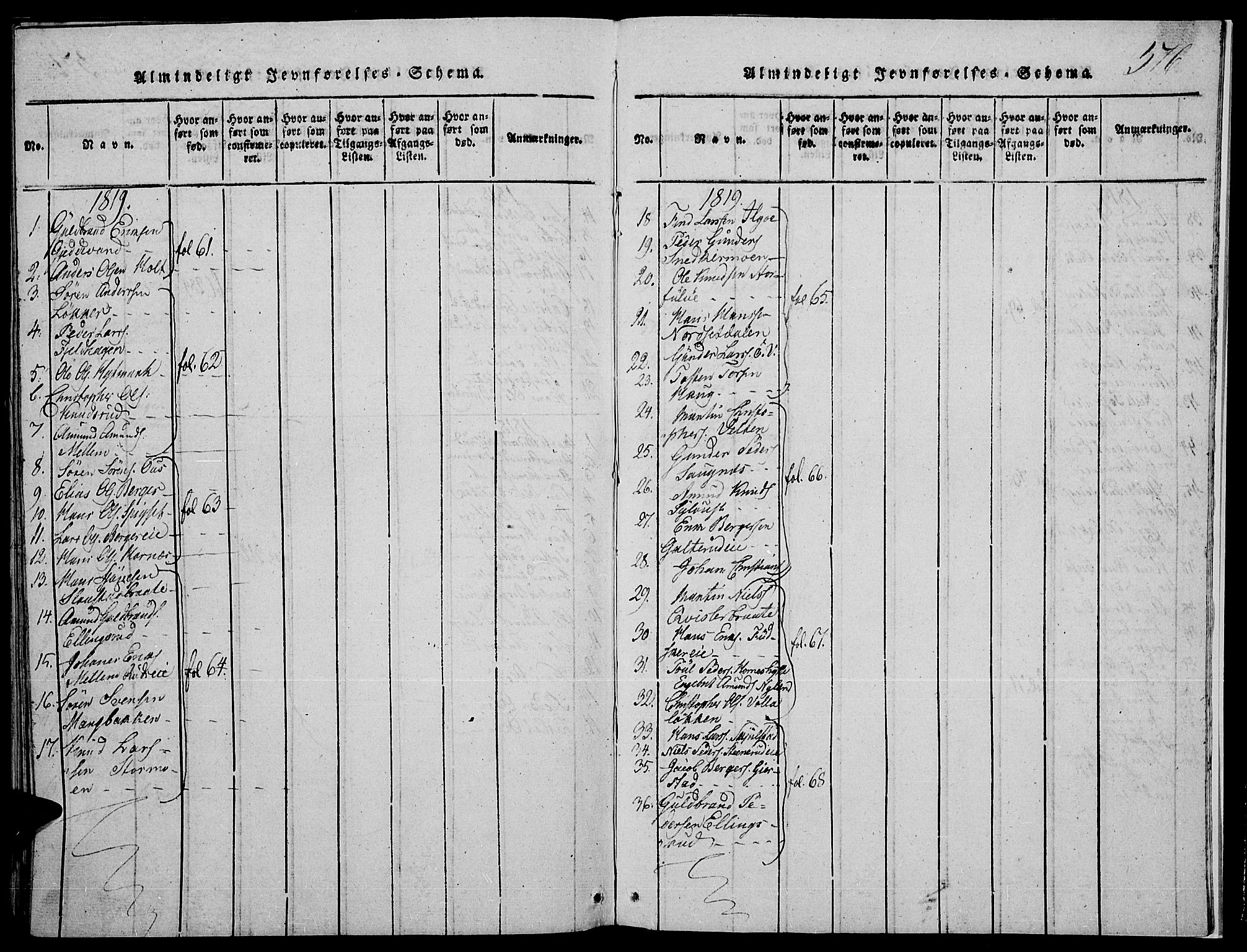 Strøm-Odalen prestekontor, SAH/PREST-028/H/Ha/Hab/L0001: Parish register (copy) no. 1, 1813-1825, p. 376