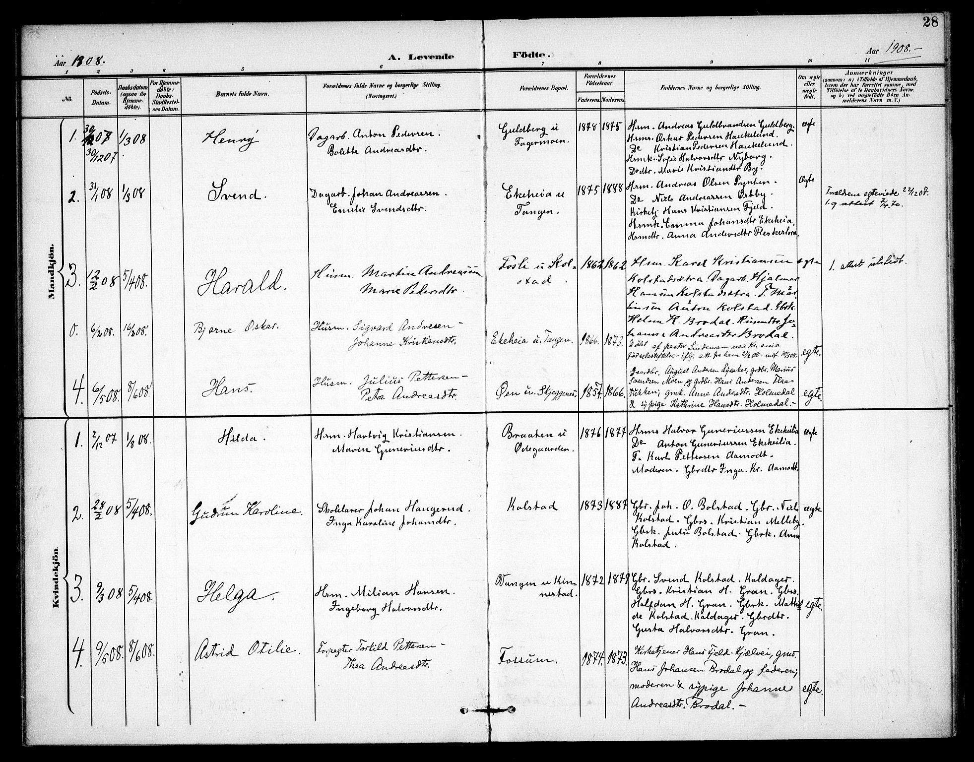 Høland prestekontor Kirkebøker, AV/SAO-A-10346a/F/Fc/L0003: Parish register (official) no. III 3, 1897-1911, p. 28