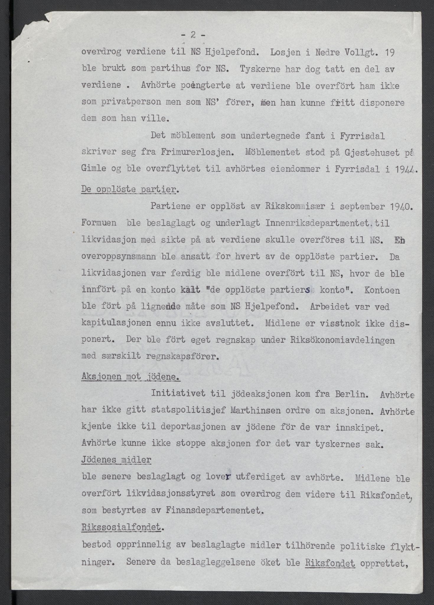 Landssvikarkivet, Oslo politikammer, AV/RA-S-3138-01/D/Da/L0003: Dnr. 29, 1945, p. 2859