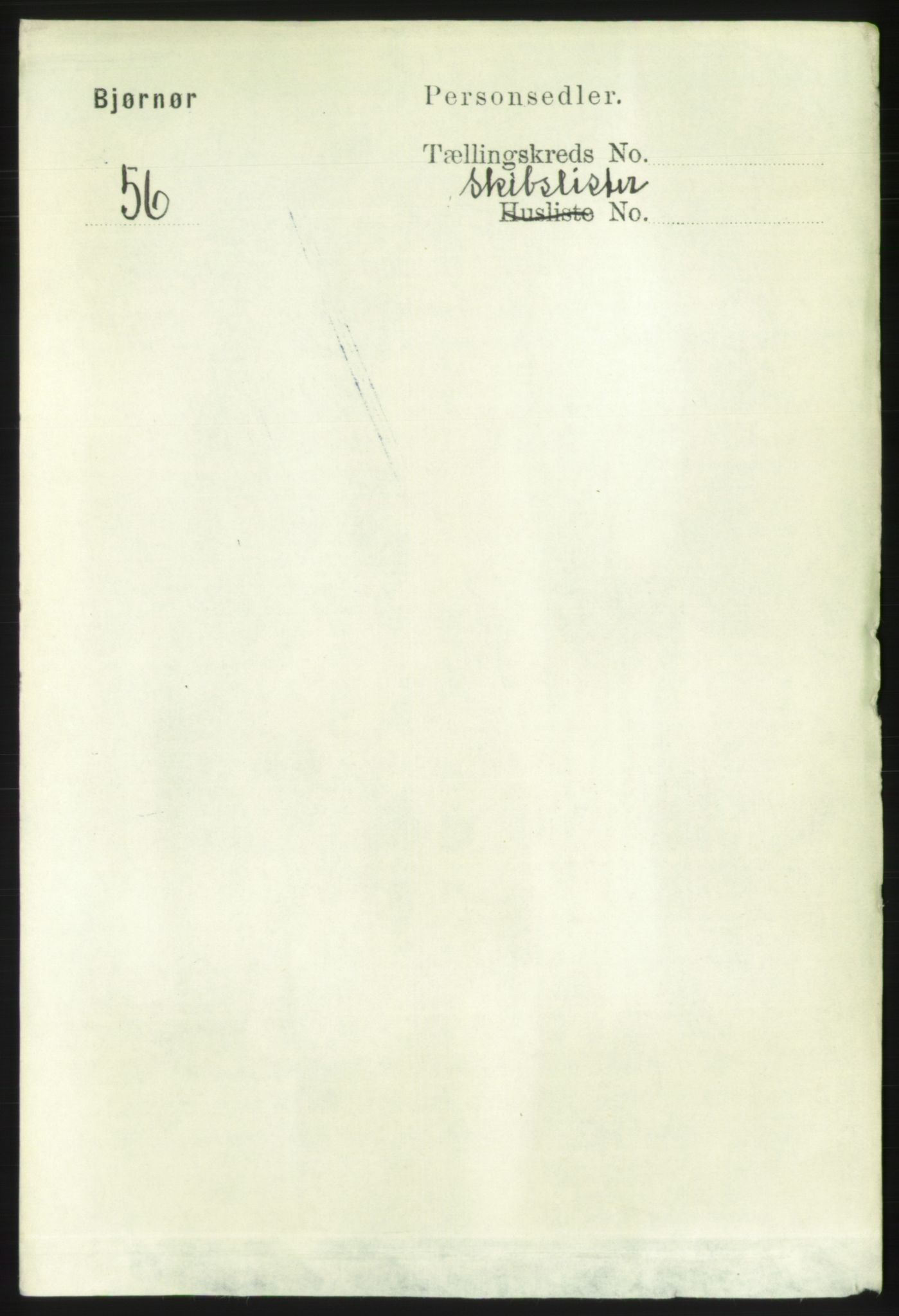 RA, 1891 census for 1632 Bjørnør, 1891, p. 5869