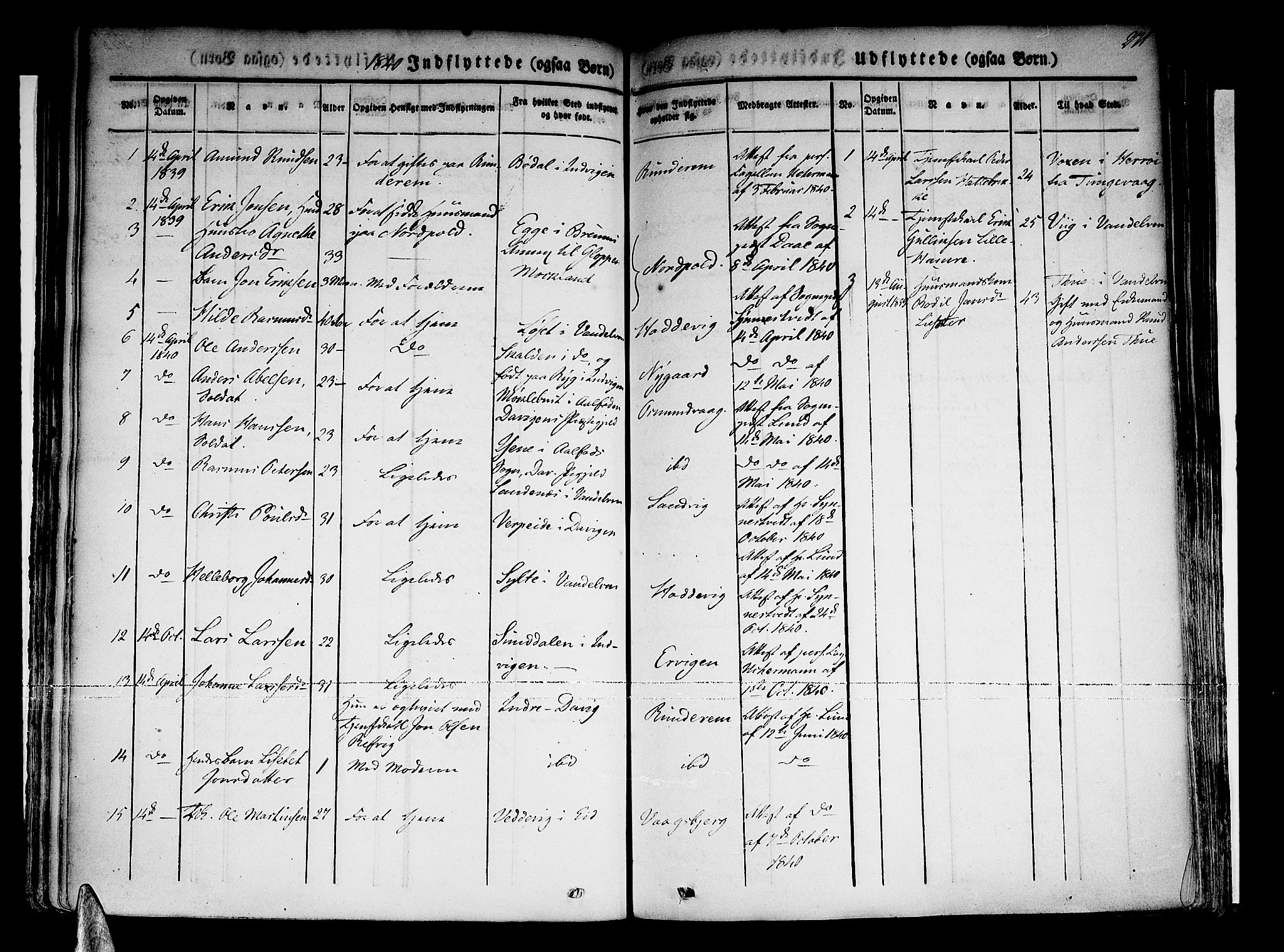 Selje sokneprestembete, SAB/A-99938/H/Ha/Haa/Haaa: Parish register (official) no. A 9, 1829-1844, p. 271