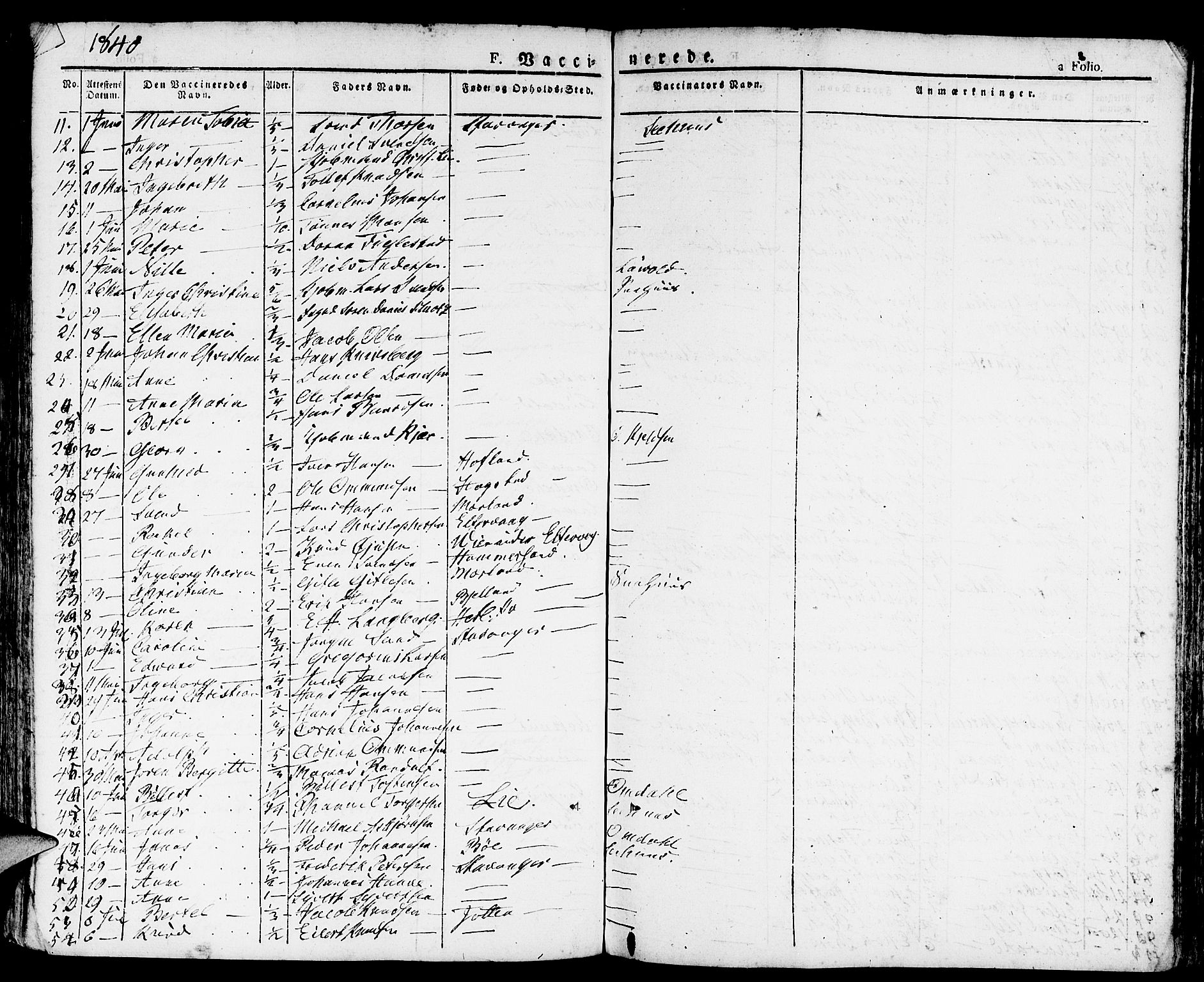 Domkirken sokneprestkontor, AV/SAST-A-101812/001/30/30BA/L0011: Parish register (official) no. A 11, 1832-1856