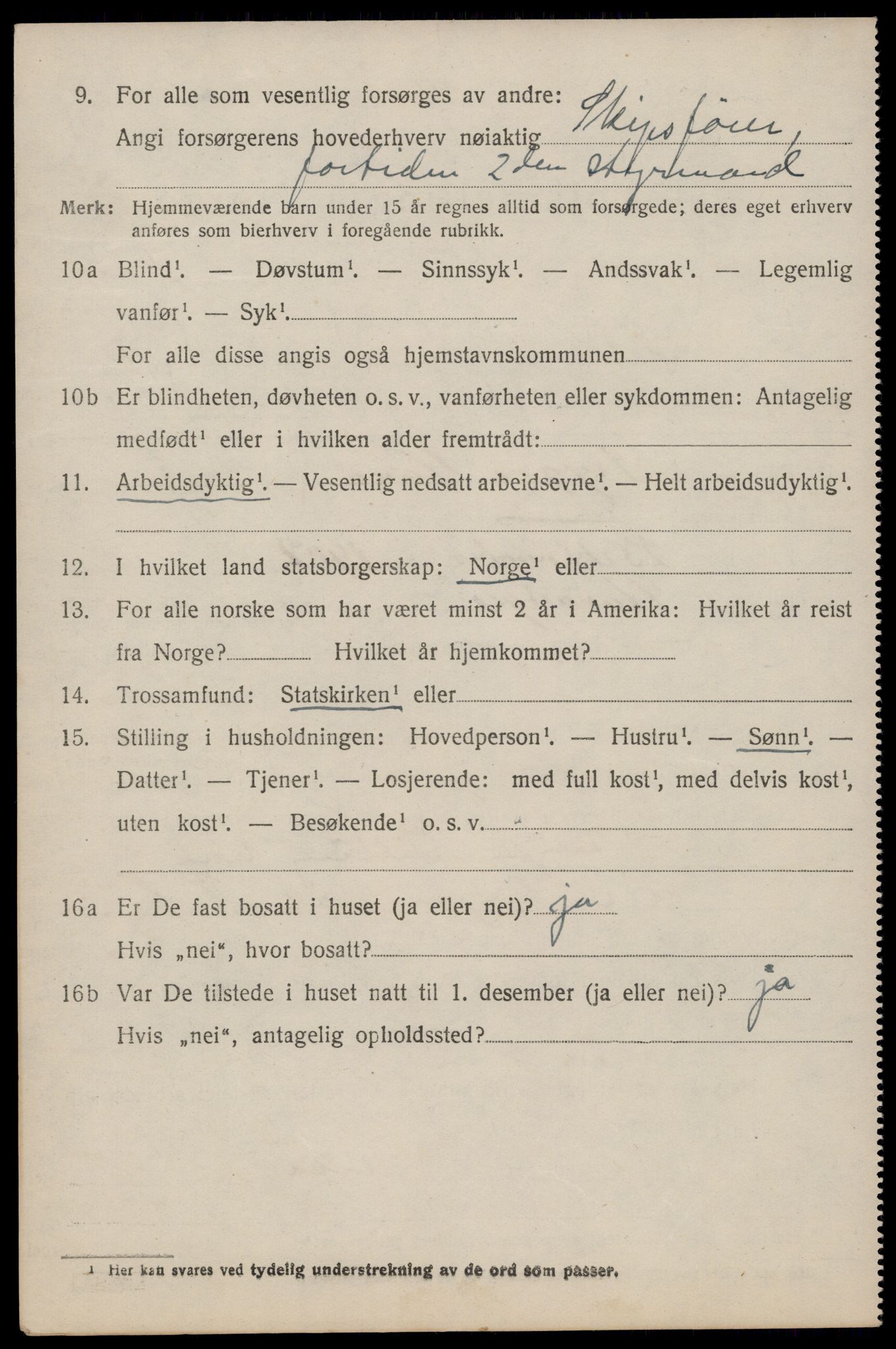 SAST, 1920 census for Hetland, 1920, p. 14676