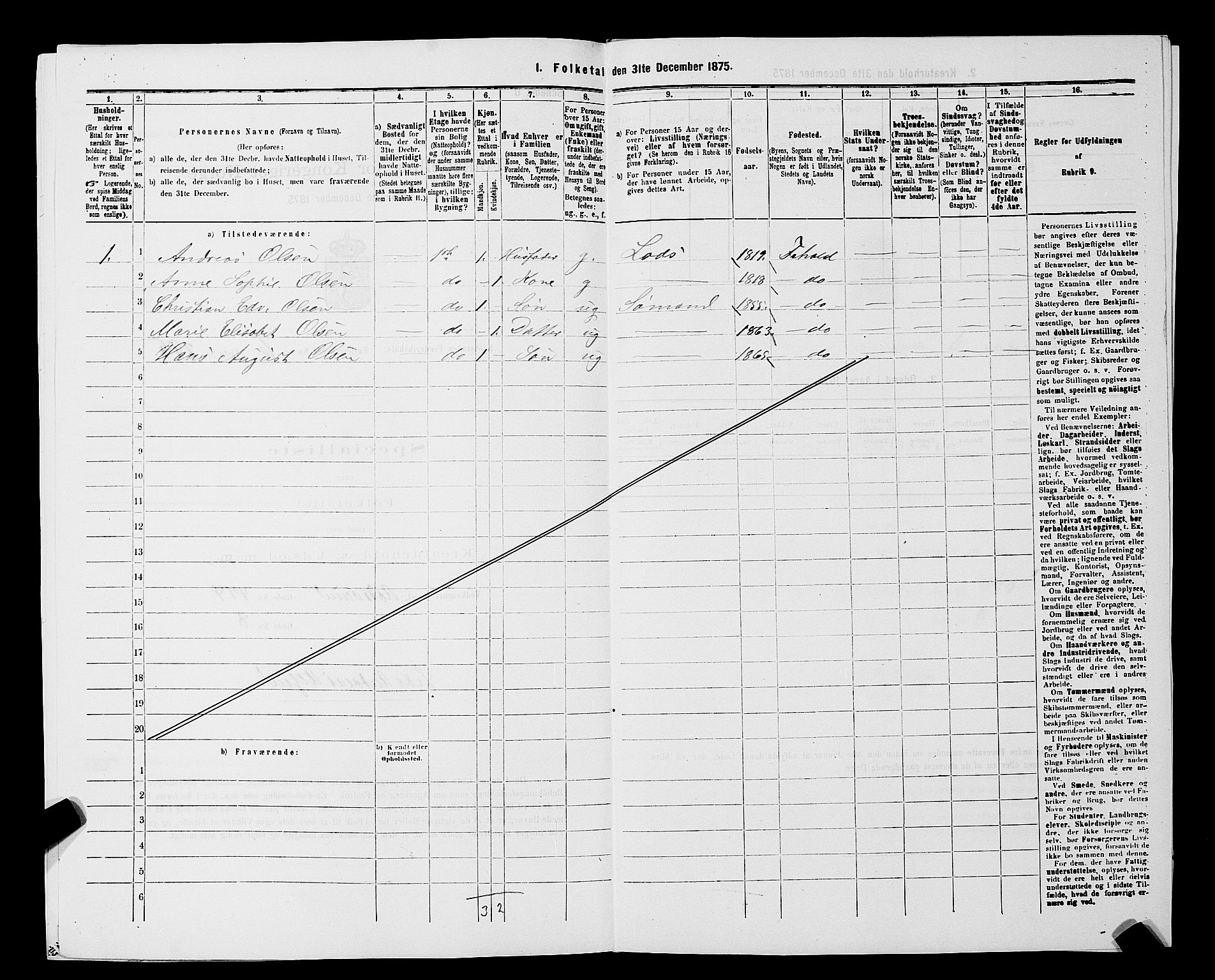 RA, 1875 census for 0101P Fredrikshald, 1875, p. 683