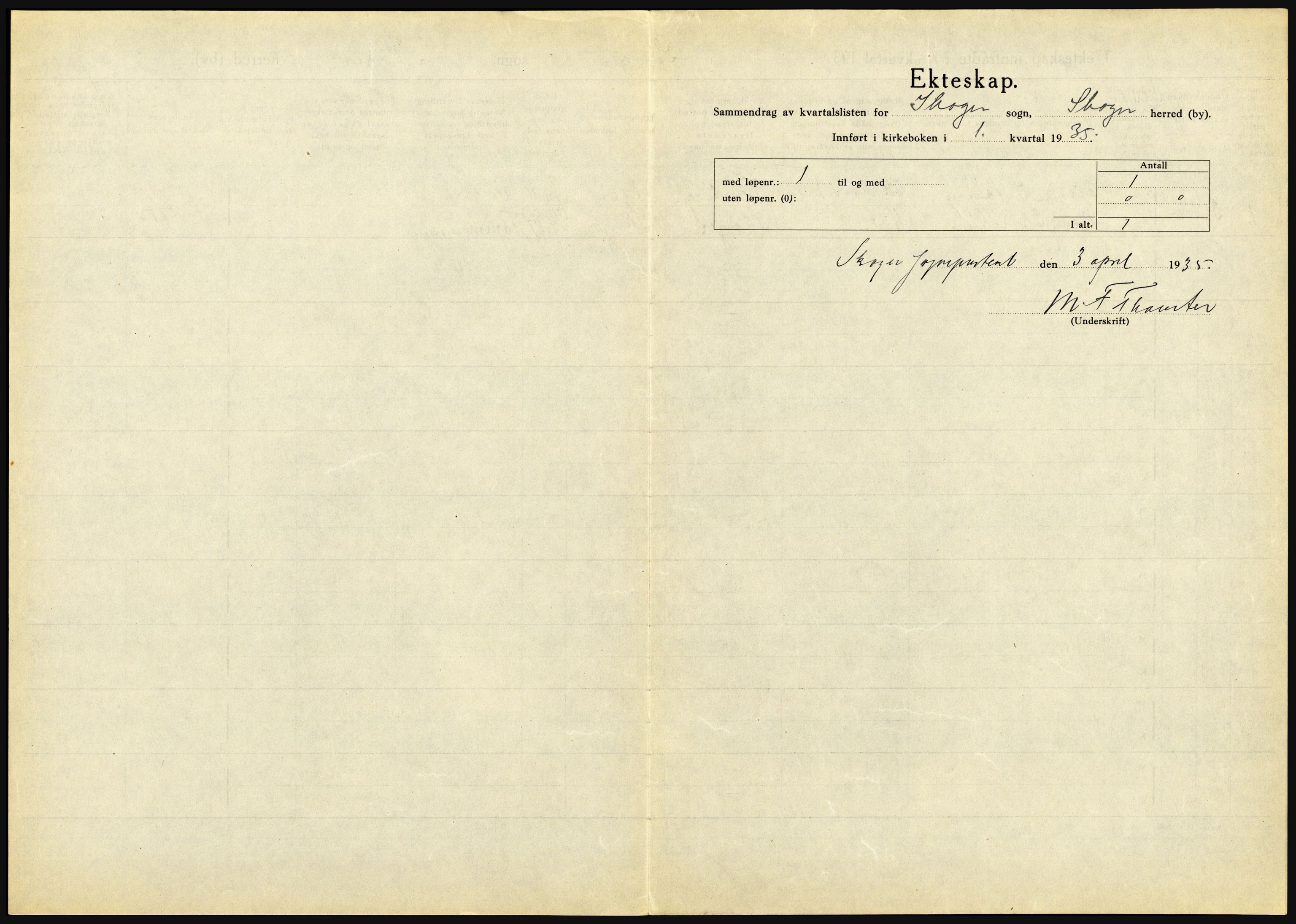 Statistisk sentralbyrå, Sosiodemografiske emner, Befolkning, AV/RA-S-2228/D/Df/Dfd/Dfde/L0016: Vestfold, 1935, p. 19