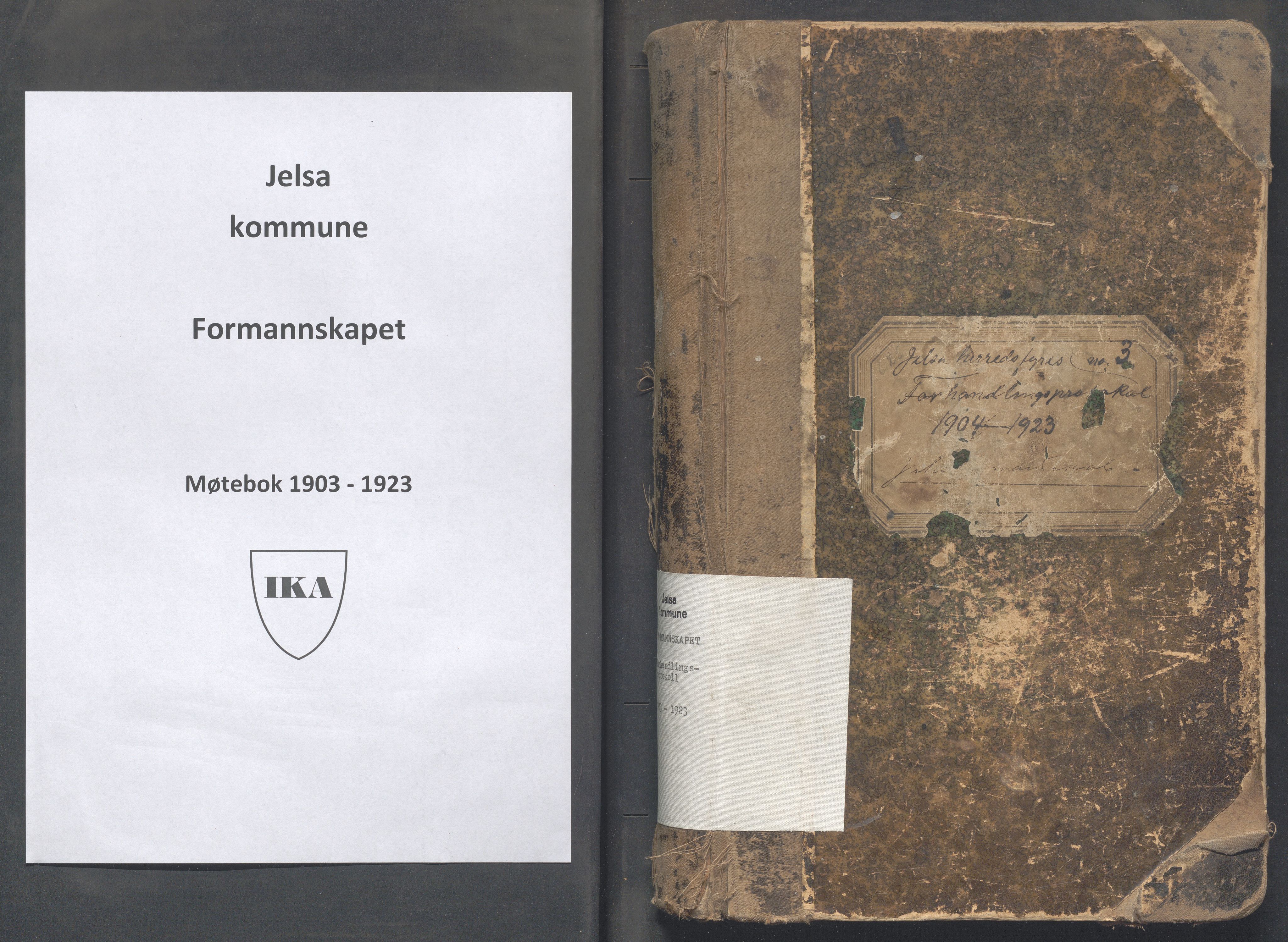 Jelsa kommune - Formannskapet, IKAR/K-101895/A/L0003: Møtebok, 1903-1923