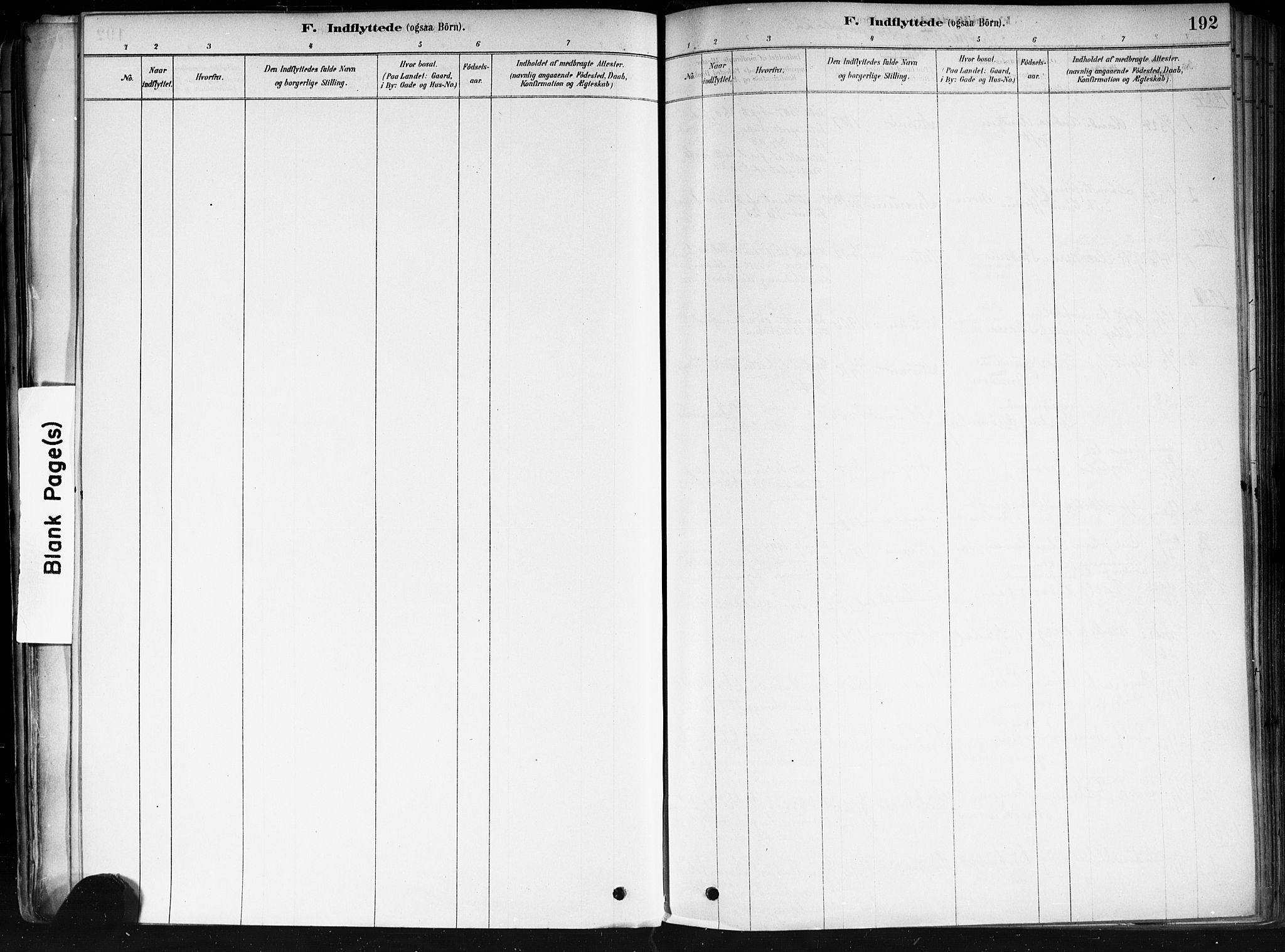 Strømsø kirkebøker, AV/SAKO-A-246/F/Fa/L0022: Parish register (official) no. I 22, 1879-1899, p. 192