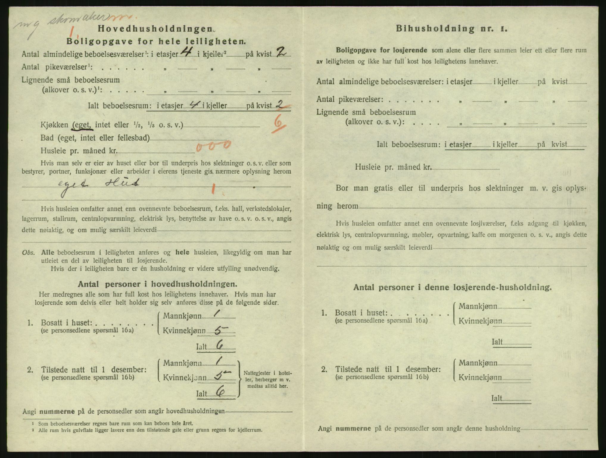 SAK, 1920 census for Grimstad, 1920, p. 1494