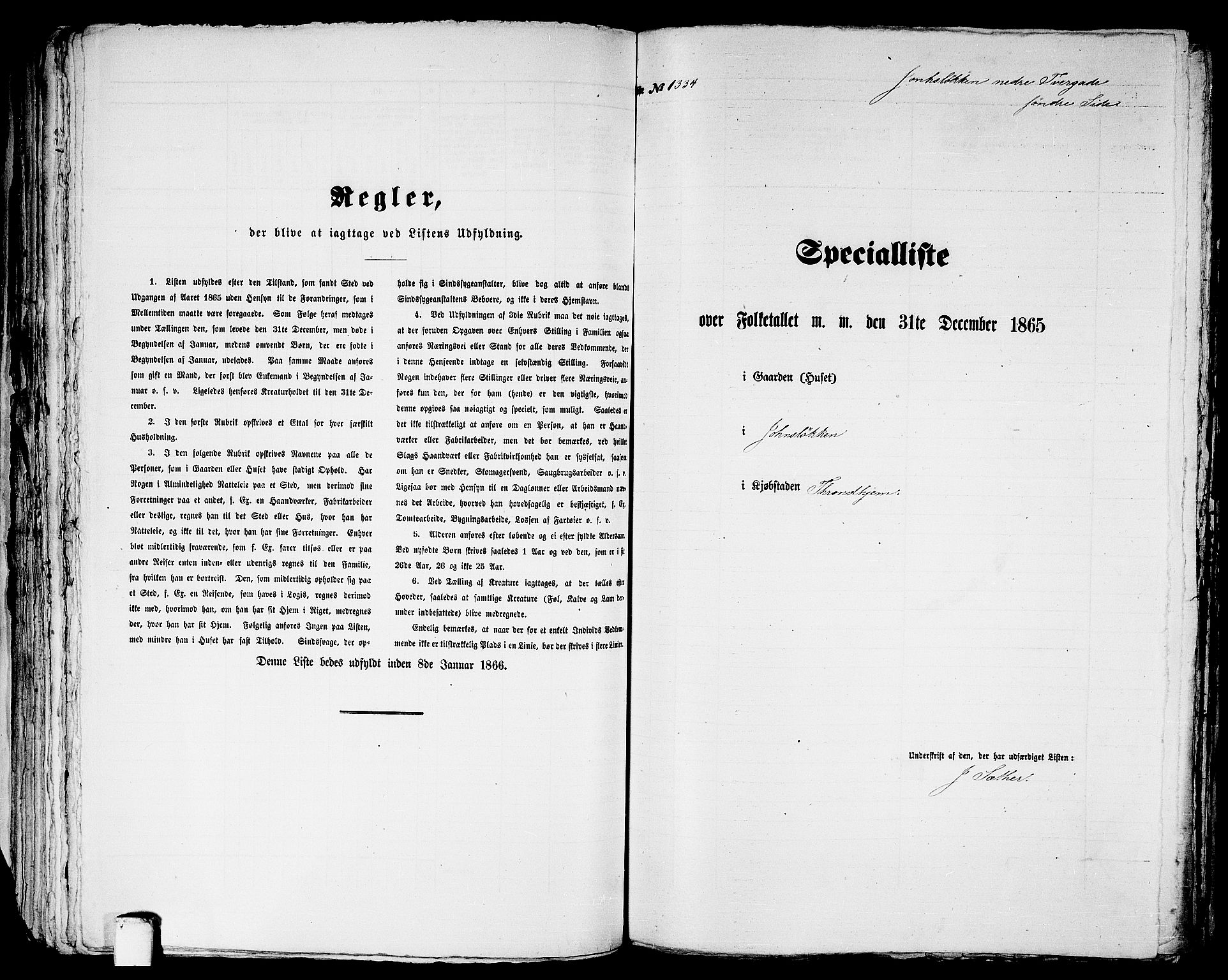 RA, 1865 census for Trondheim, 1865, p. 2767