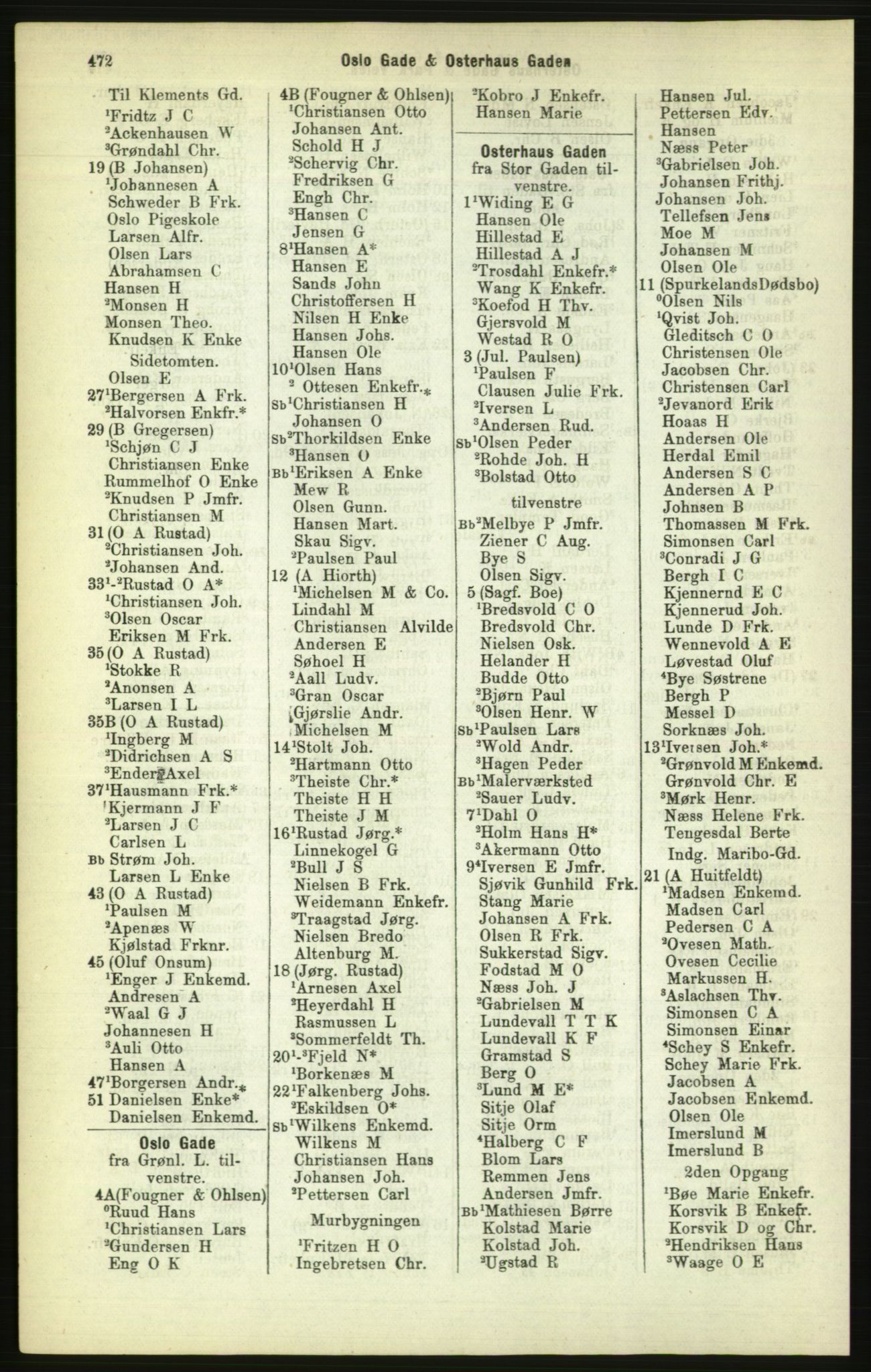 Kristiania/Oslo adressebok, PUBL/-, 1886, p. 472