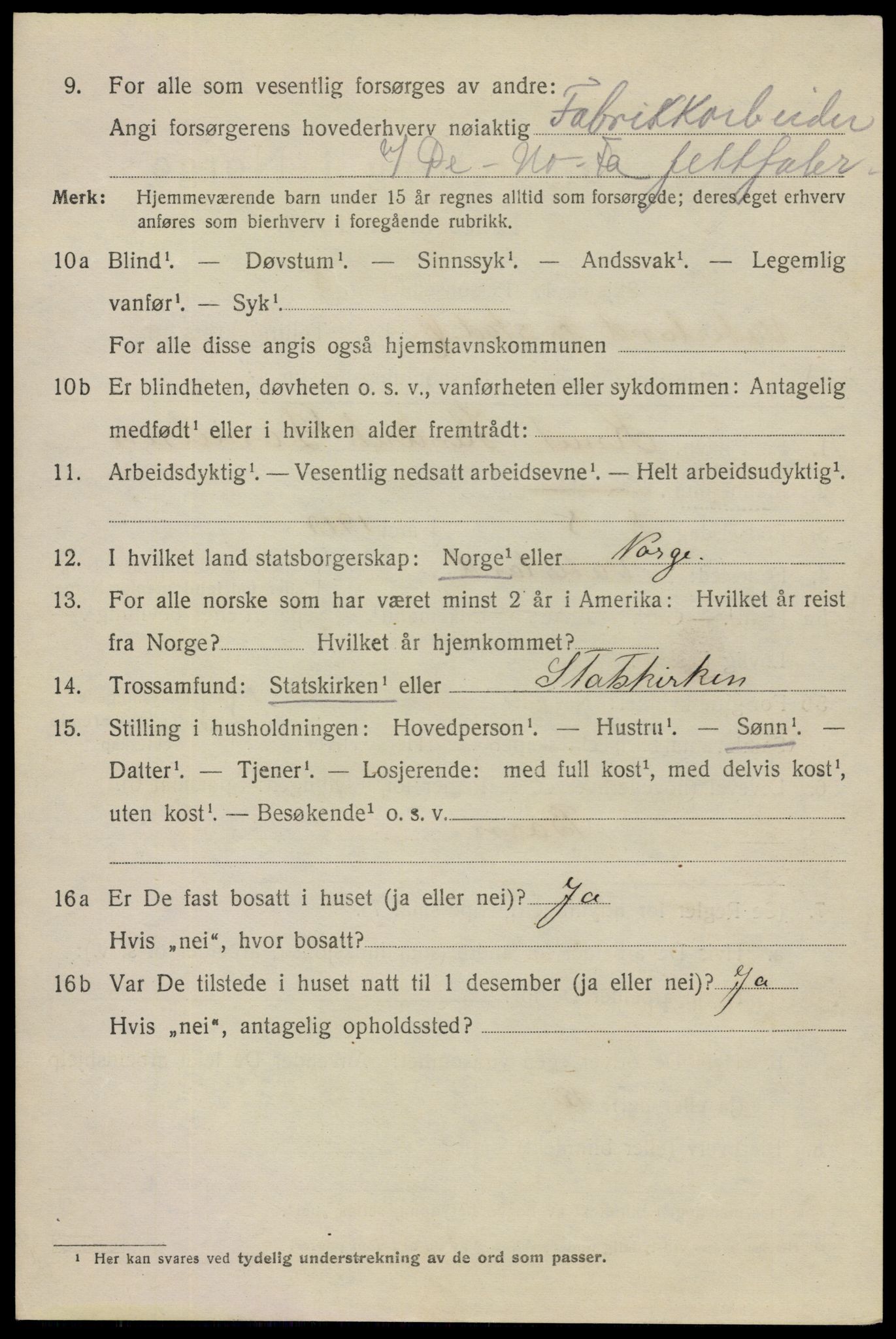 SAO, 1920 census for Fredrikstad, 1920, p. 13868