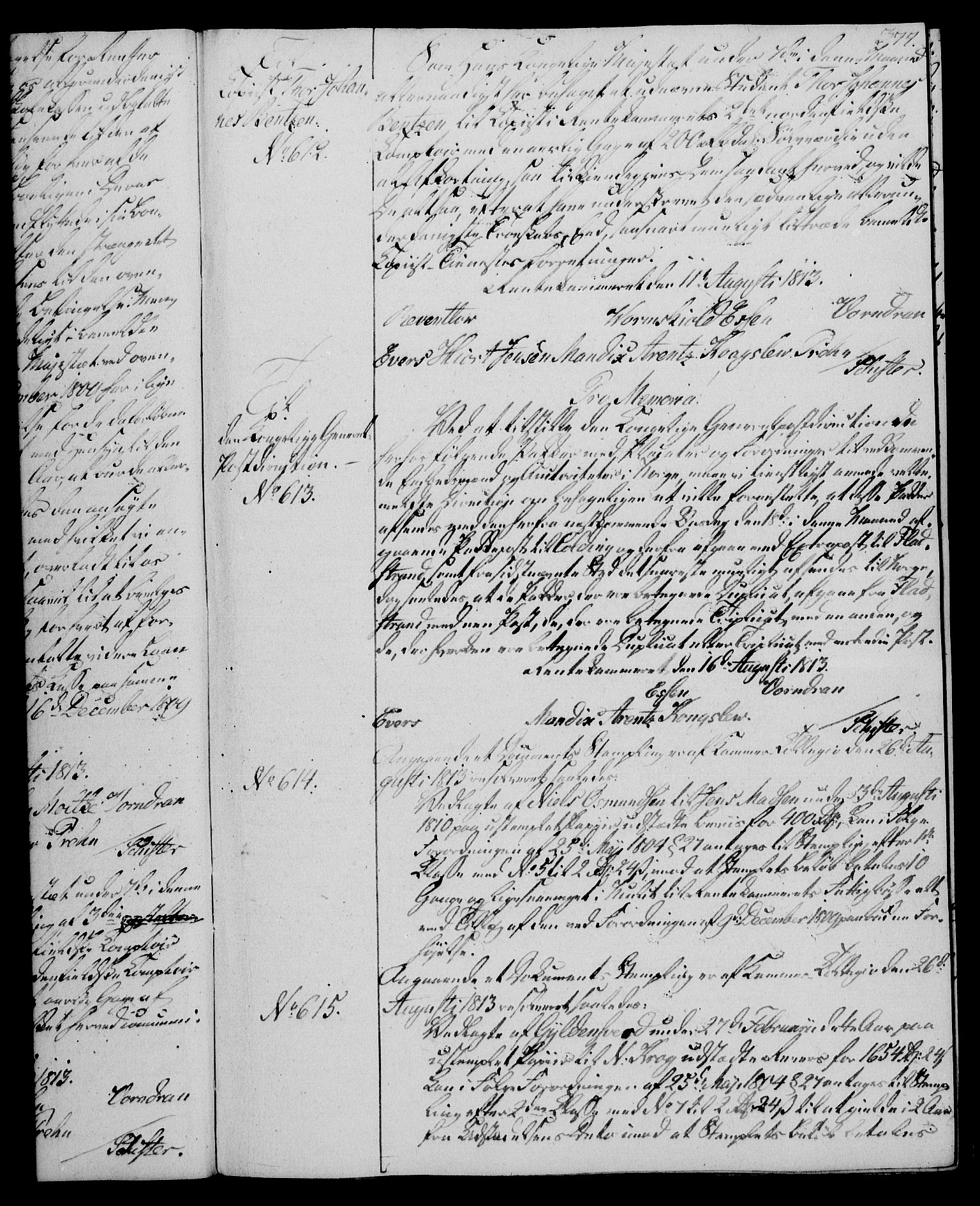Rentekammeret, Kammerkanselliet, RA/EA-3111/G/Gg/Gga/L0020: Norsk ekspedisjonsprotokoll med register (merket RK 53.20), 1811-1814, p. 377