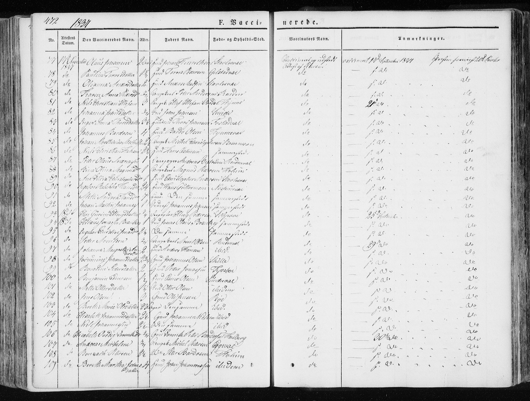 Ministerialprotokoller, klokkerbøker og fødselsregistre - Nord-Trøndelag, AV/SAT-A-1458/717/L0154: Parish register (official) no. 717A06 /1, 1836-1849, p. 472