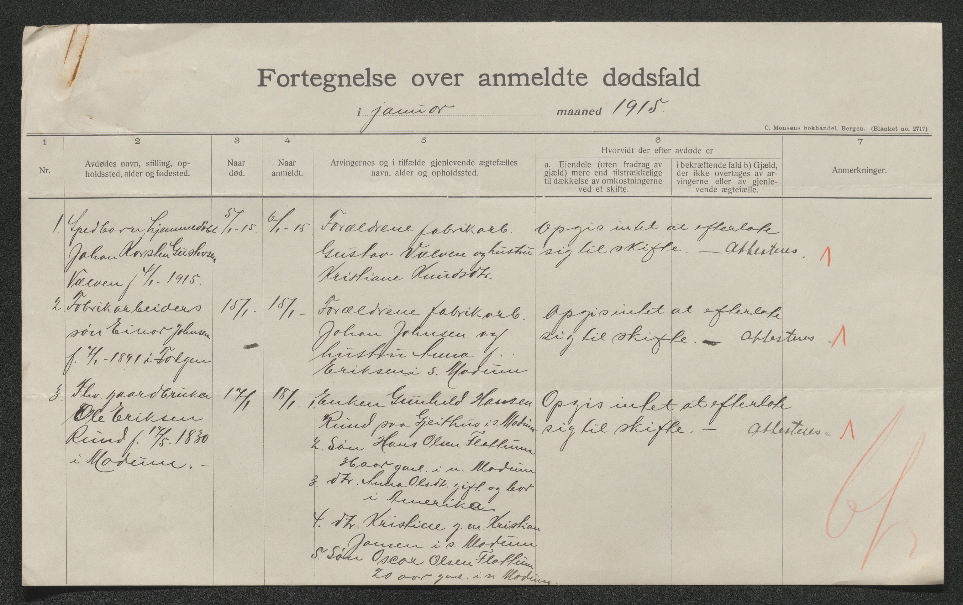 Eiker, Modum og Sigdal sorenskriveri, SAKO/A-123/H/Ha/Hab/L0037: Dødsfallsmeldinger, 1914-1915, p. 873