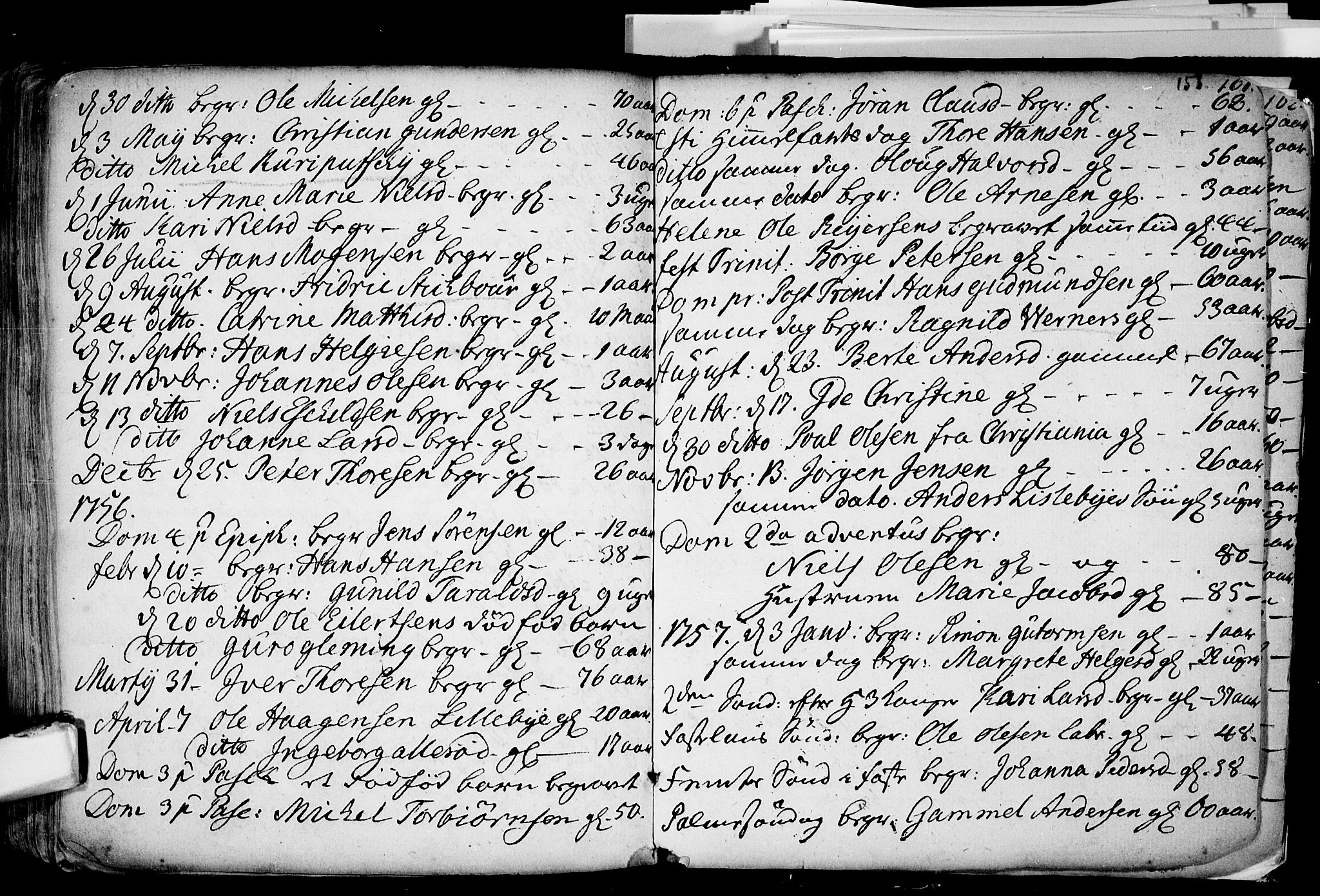 Glemmen prestekontor Kirkebøker, AV/SAO-A-10908/F/Fa/L0001: Parish register (official) no. 1, 1733-1759, p. 158
