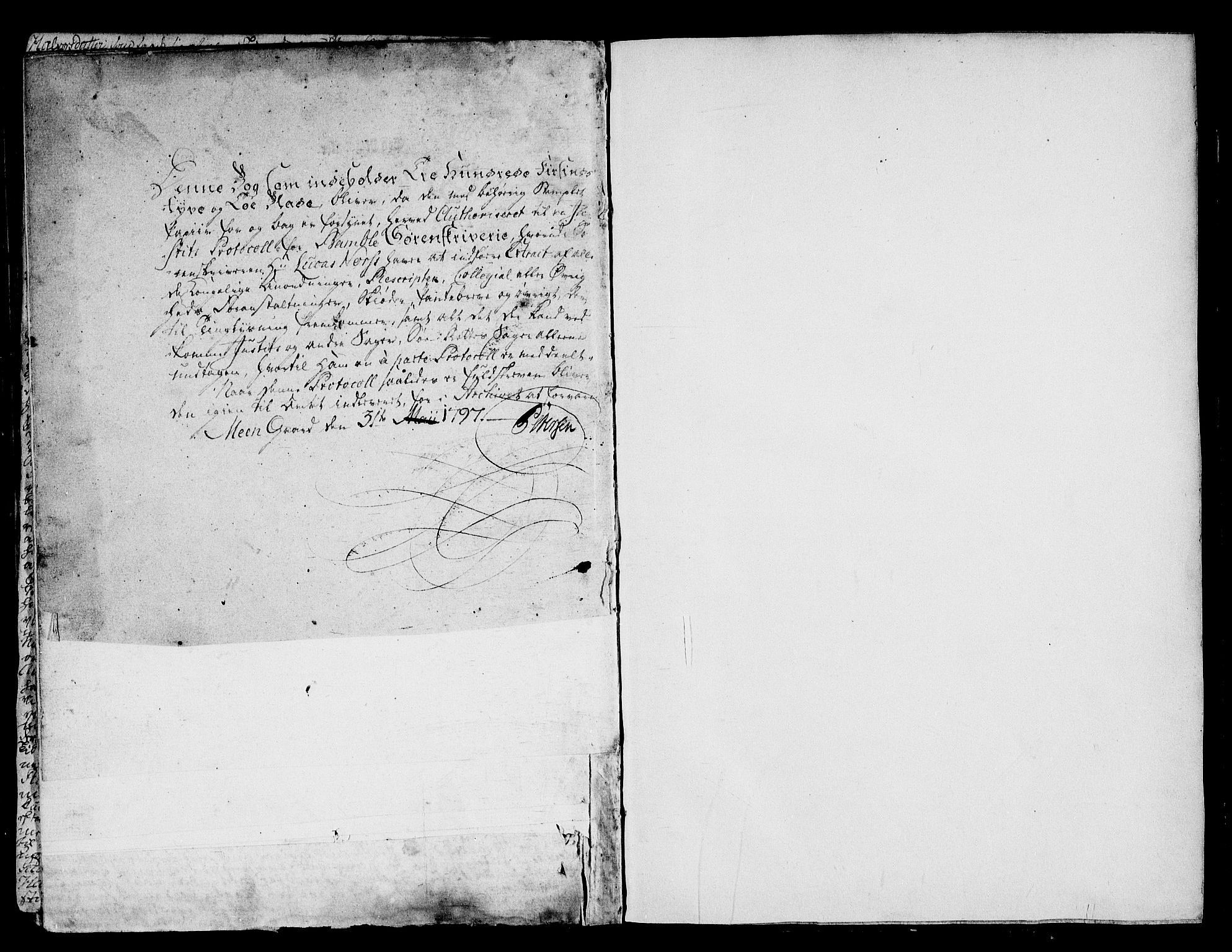 Bamble sorenskriveri, SAKO/A-214/F/Fa/Faa/L0025: Tingbok, 1797-1802