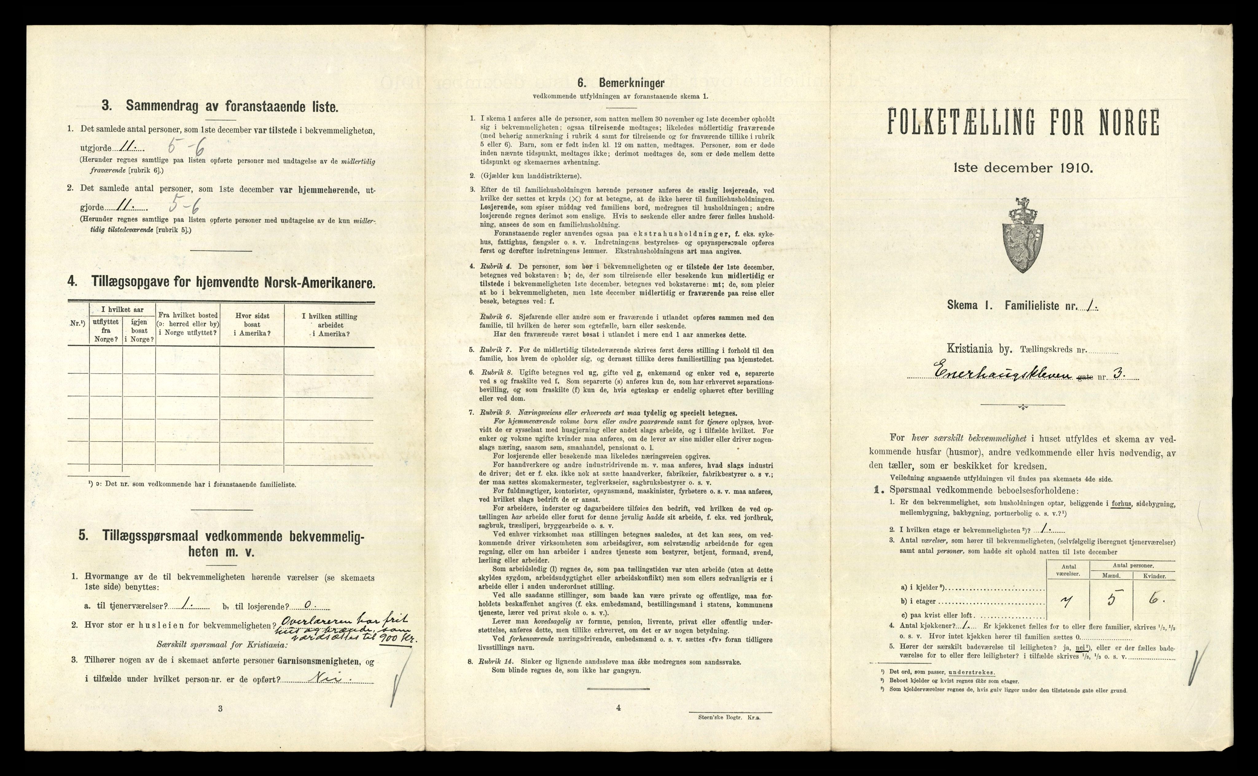 RA, 1910 census for Kristiania, 1910, p. 20975