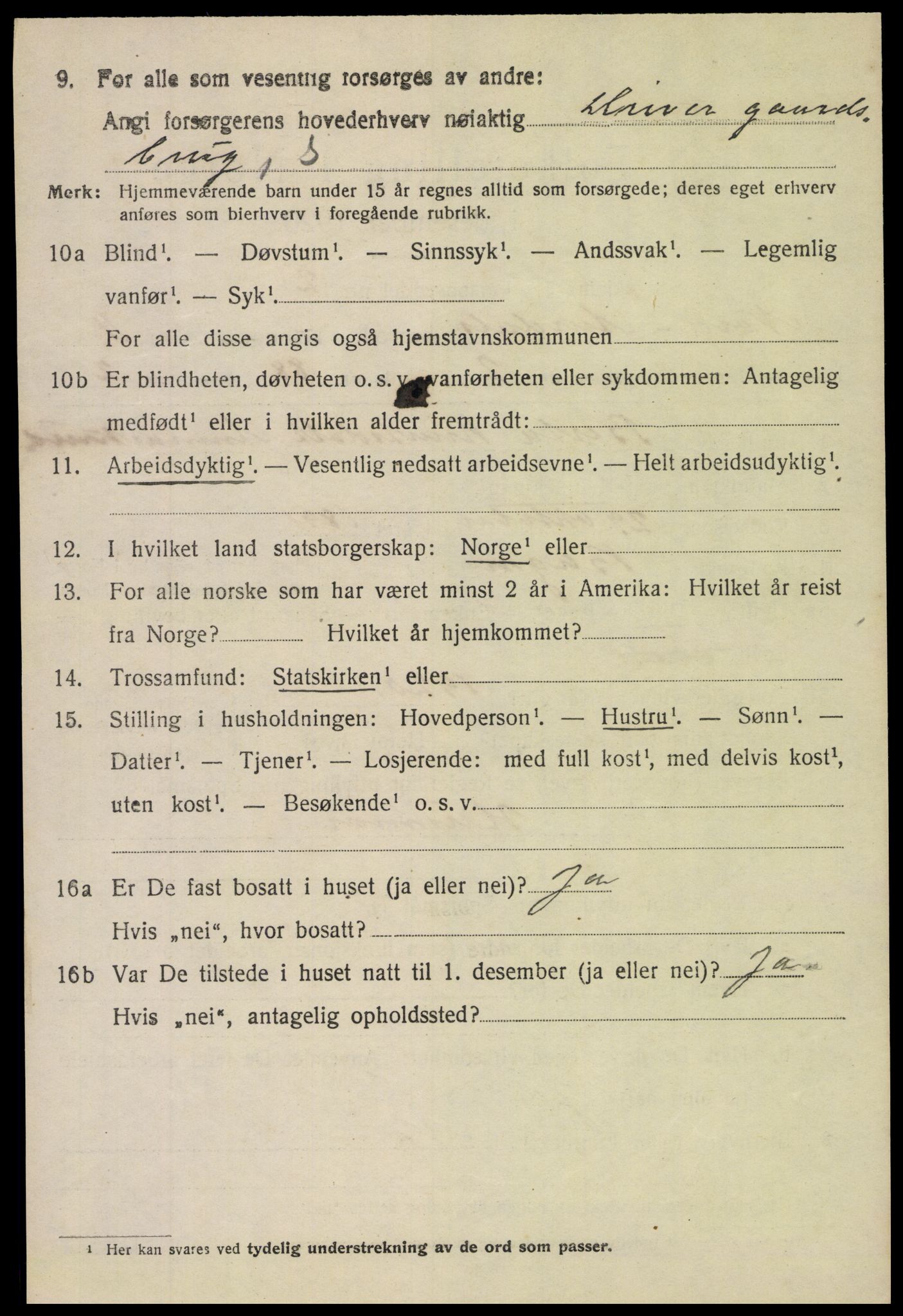 SAH, 1920 census for Nord-Aurdal, 1920, p. 8397