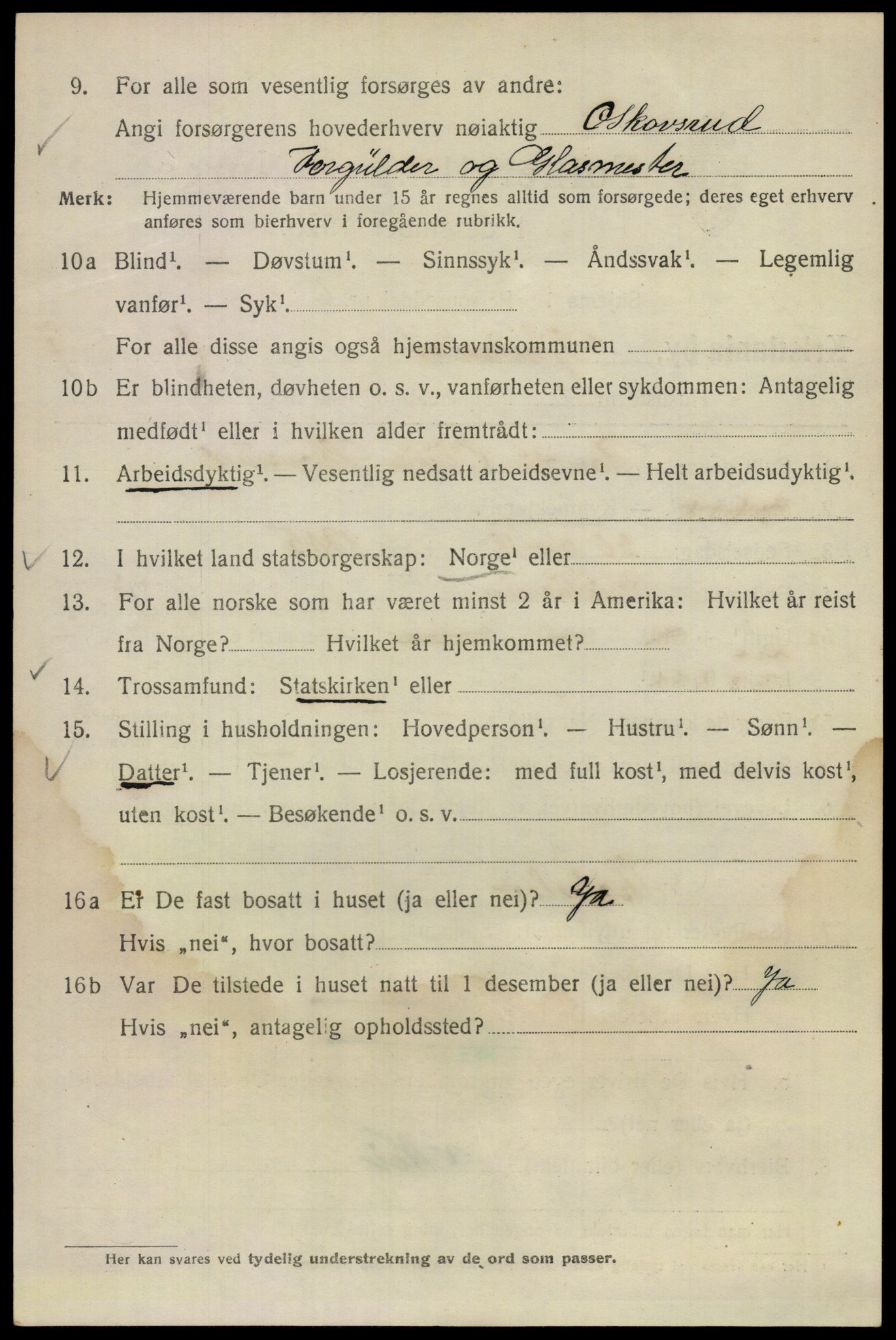 SAO, 1920 census for Kristiania, 1920, p. 250140