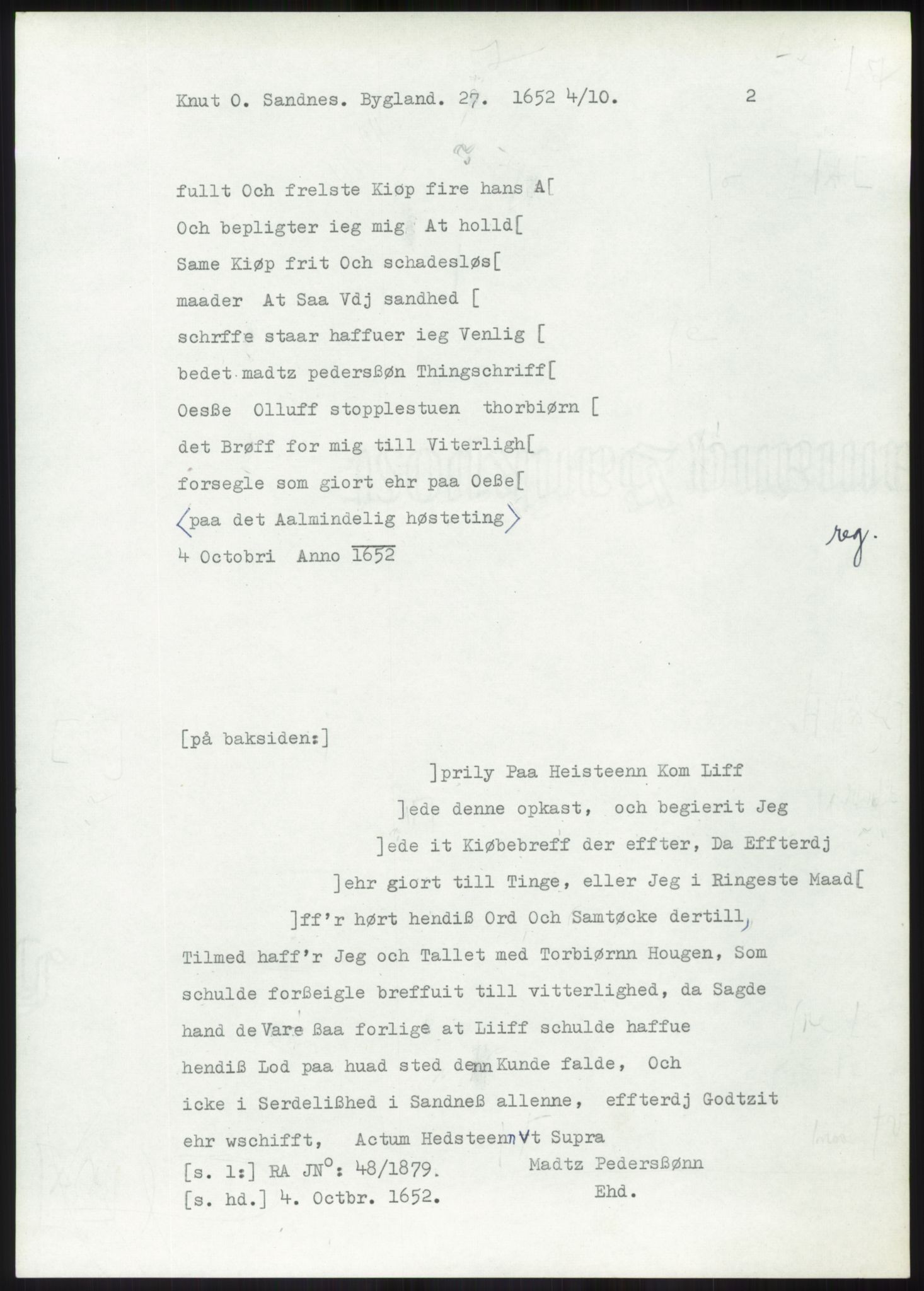 Samlinger til kildeutgivelse, Diplomavskriftsamlingen, AV/RA-EA-4053/H/Ha, p. 1918