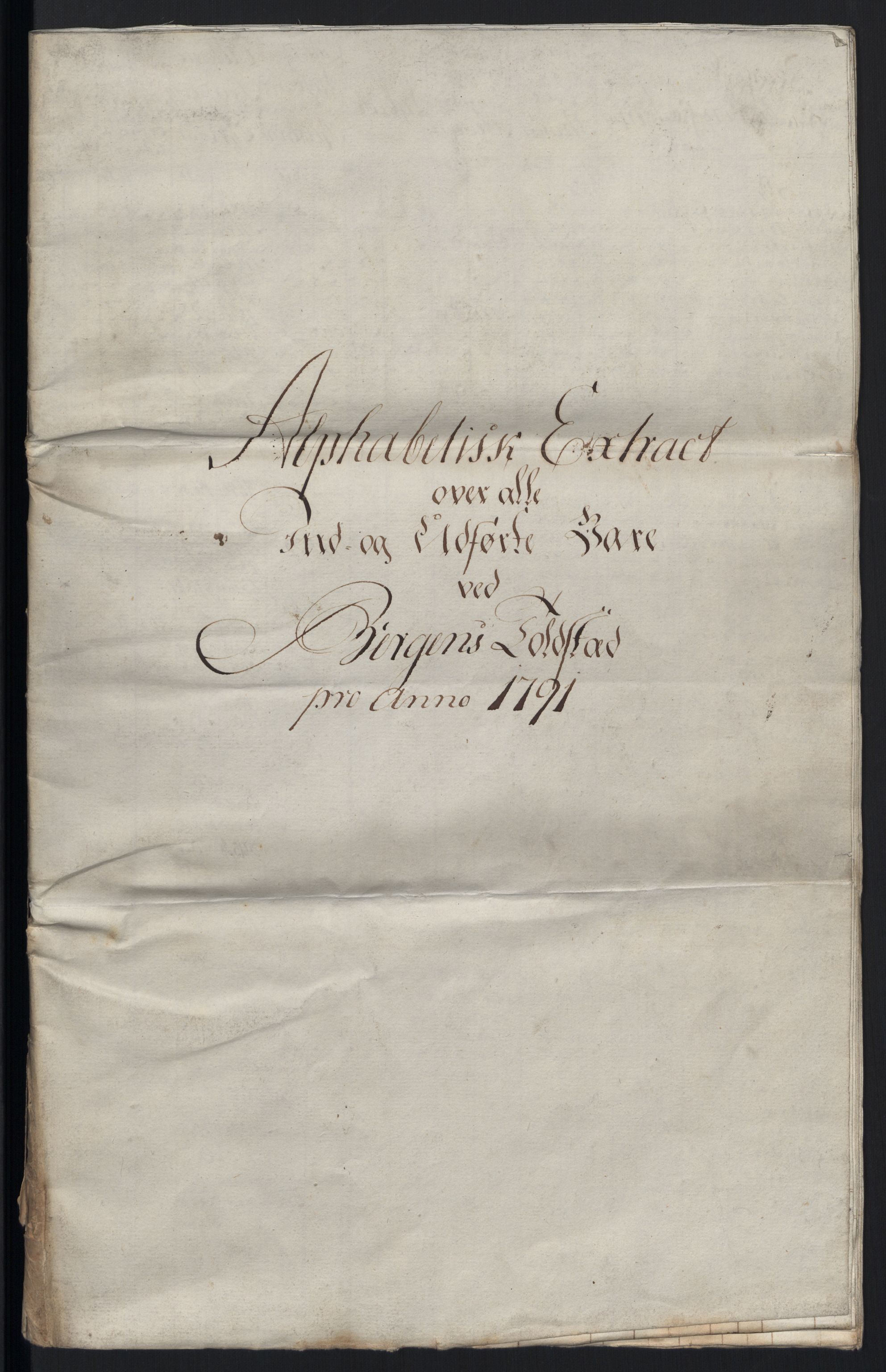 Generaltollkammeret, tollregnskaper, AV/RA-EA-5490/R26/L0289/0001: Tollregnskaper Bergen A / Tabeller over alle inn- og utførte varer fra og til fremmede steder, 1786-1795, p. 73