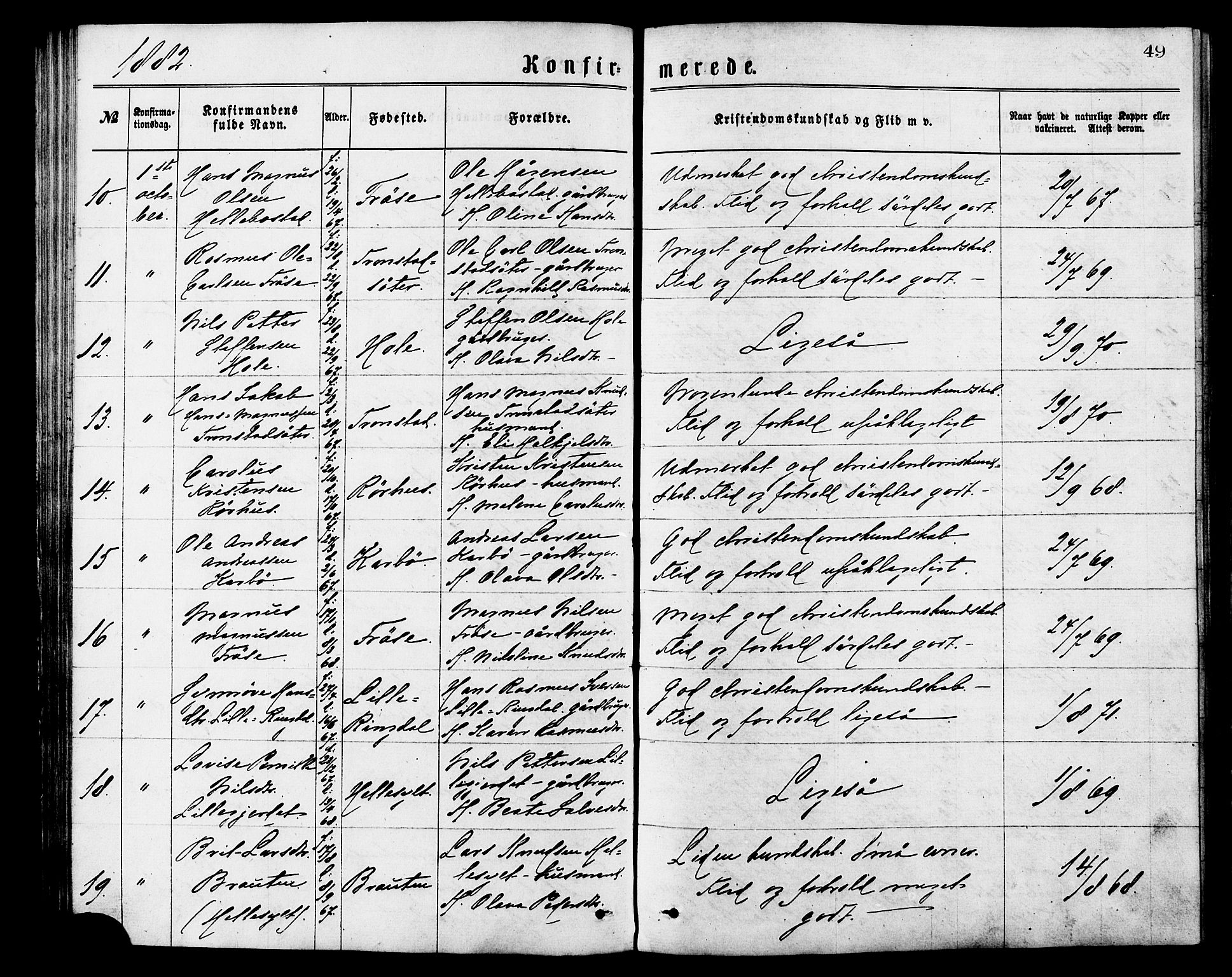 Ministerialprotokoller, klokkerbøker og fødselsregistre - Møre og Romsdal, AV/SAT-A-1454/517/L0227: Parish register (official) no. 517A07, 1870-1886, p. 49