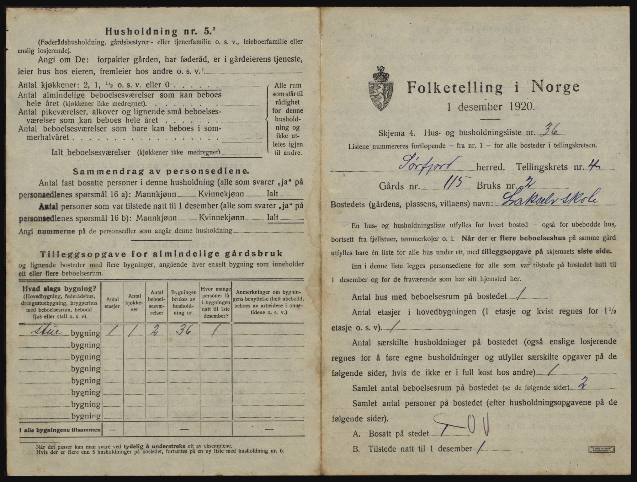 SATØ, 1920 census for Sørfjord, 1920, p. 217