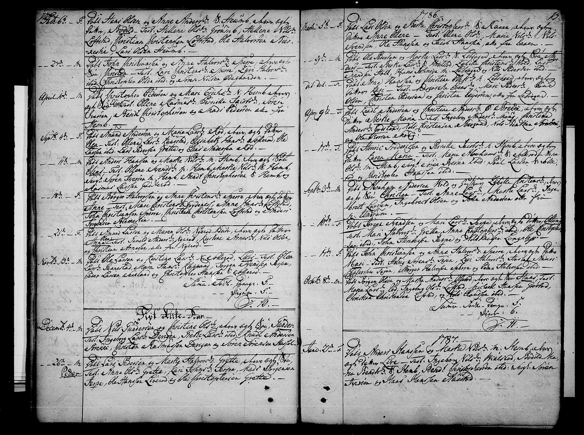 Våle kirkebøker, AV/SAKO-A-334/F/Fb/L0001: Parish register (official) no. II 1, 1774-1814, p. 12-13