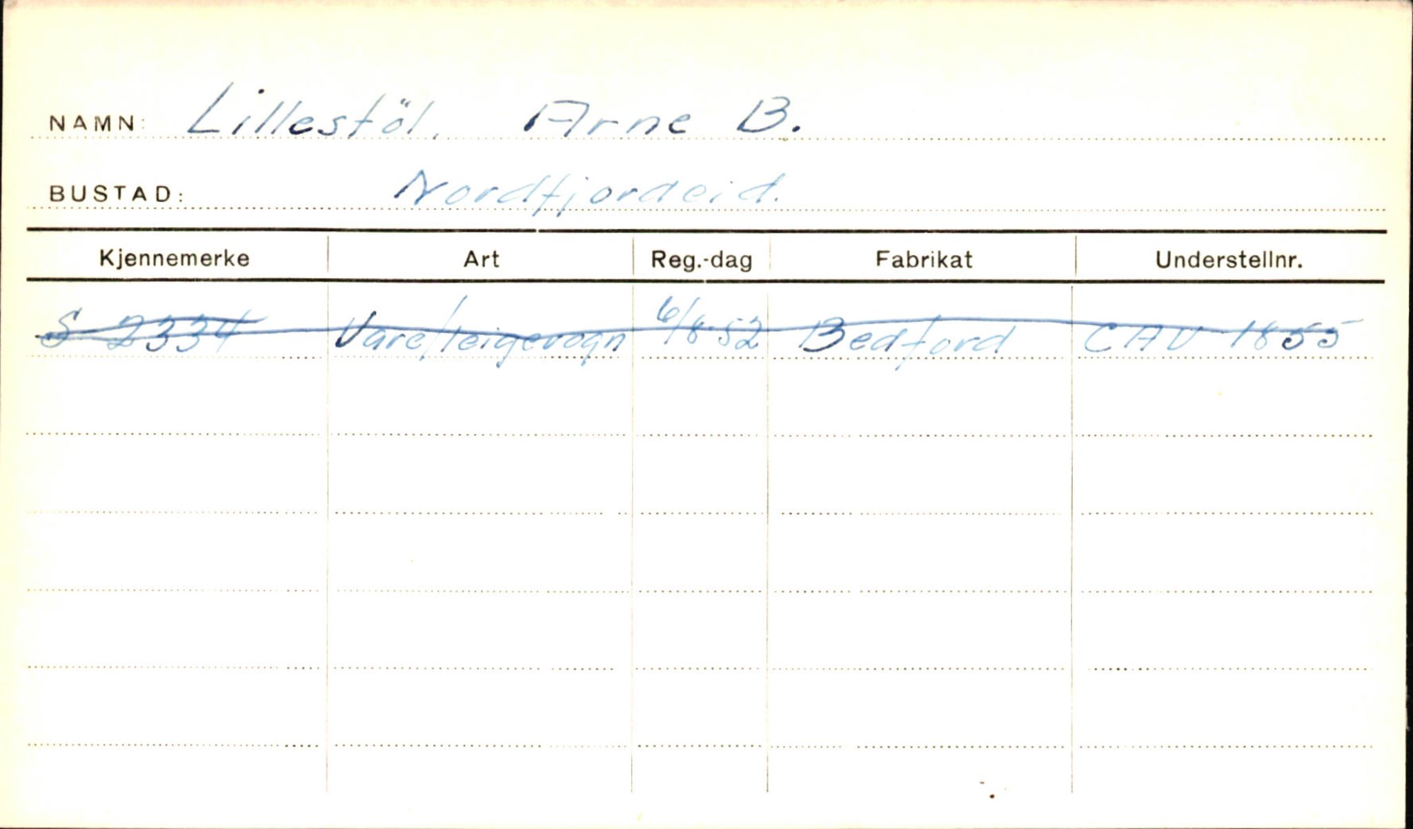 Statens vegvesen, Sogn og Fjordane vegkontor, AV/SAB-A-5301/4/F/L0001B: Eigarregister Fjordane til 1.6.1961, 1930-1961, p. 558