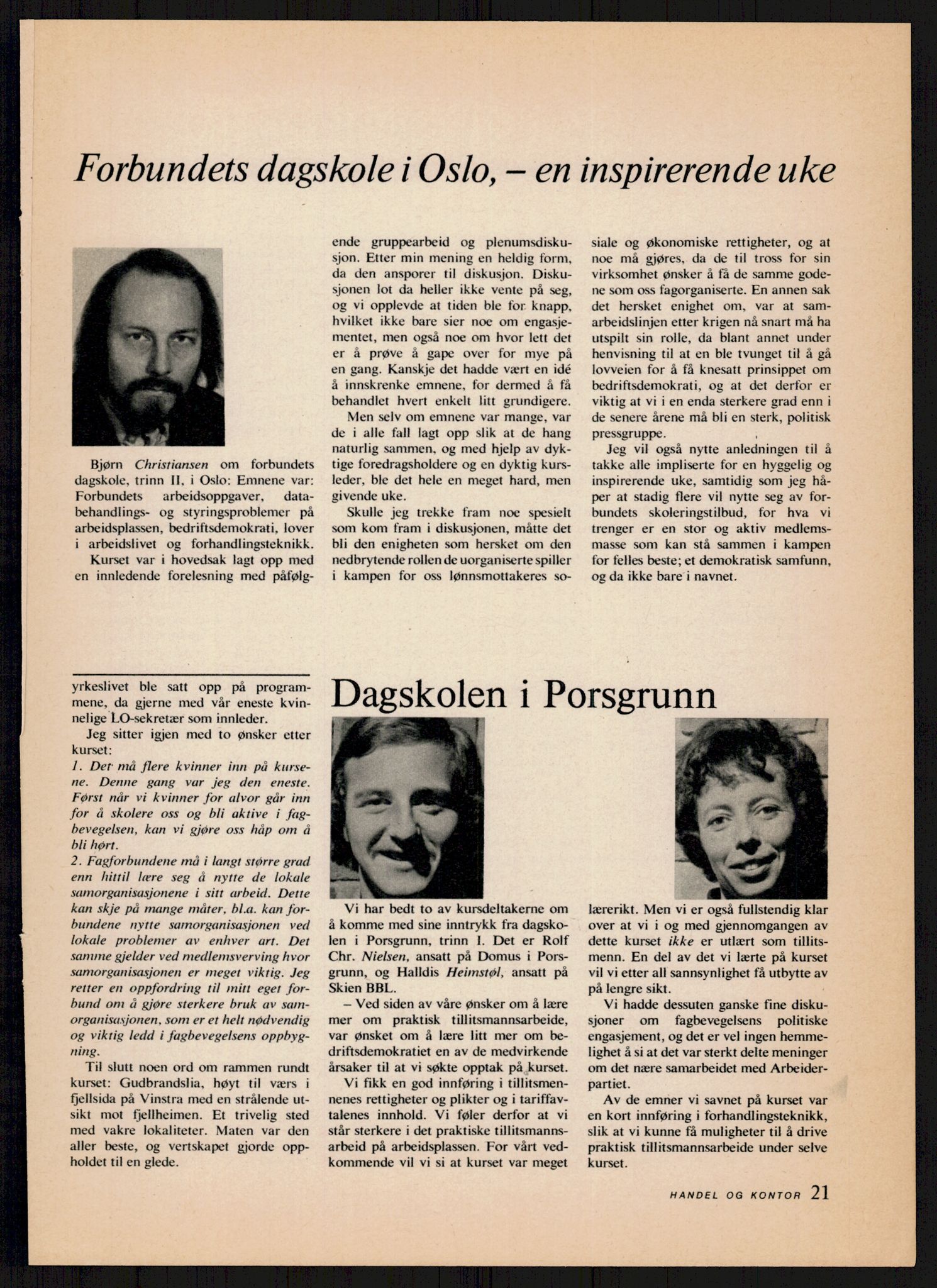 Nygaard, Kristen, AV/RA-PA-1398/F/Fi/L0002: Fagbevegelse, demokrati, Jern- og Metallprosjektet, 1970-2002, p. 21