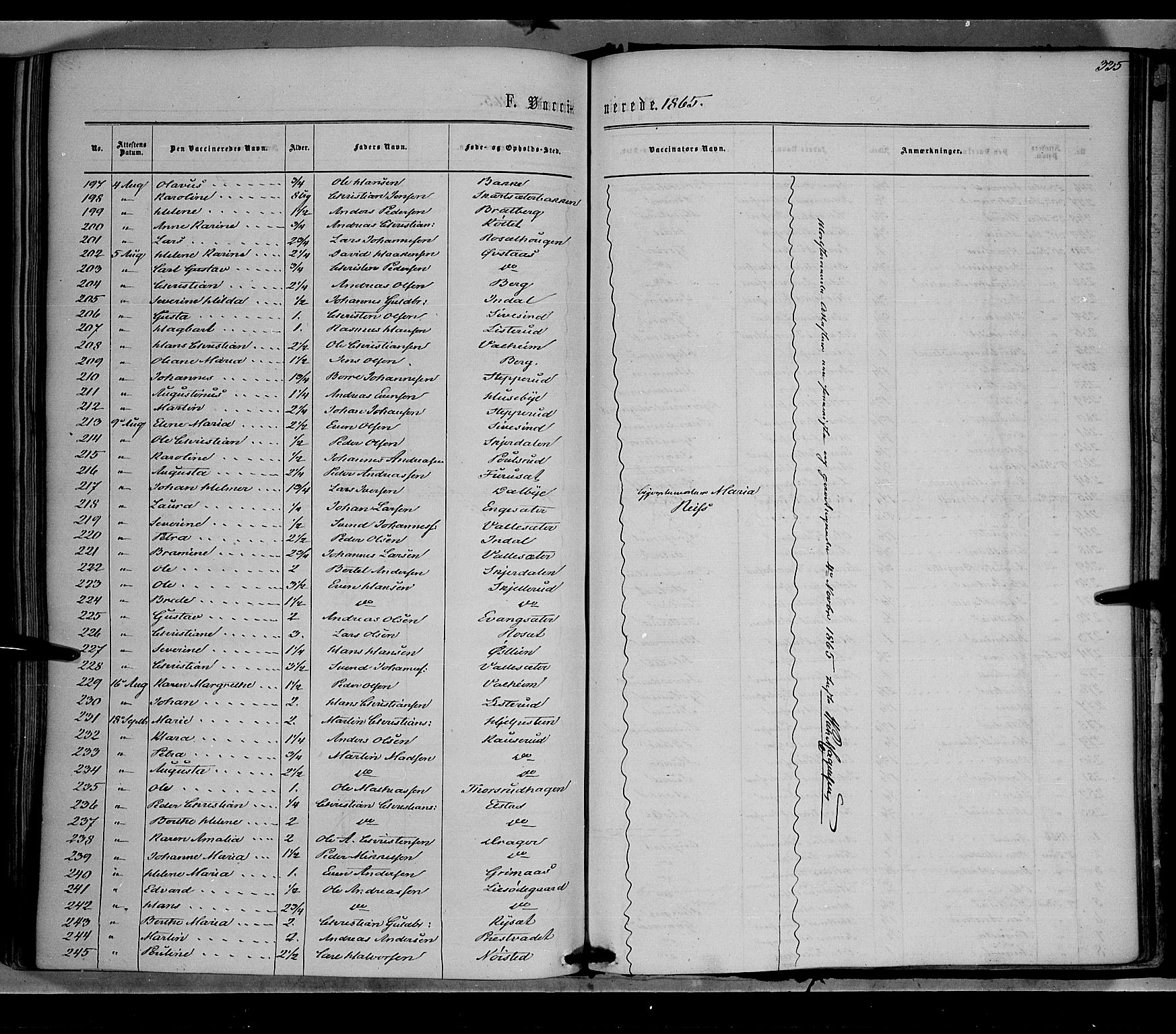 Vestre Toten prestekontor, AV/SAH-PREST-108/H/Ha/Haa/L0007: Parish register (official) no. 7, 1862-1869, p. 335