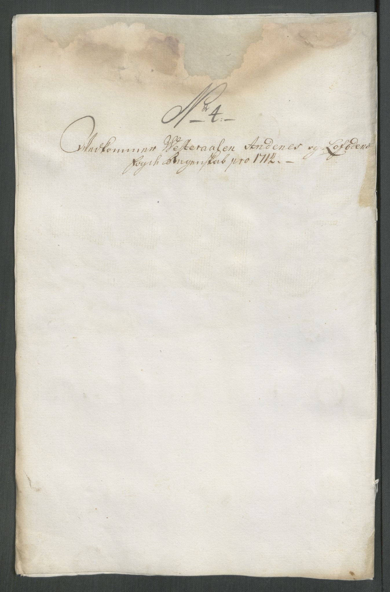 Rentekammeret inntil 1814, Reviderte regnskaper, Fogderegnskap, AV/RA-EA-4092/R67/L4680: Fogderegnskap Vesterålen, Andenes og Lofoten, 1714, p. 72