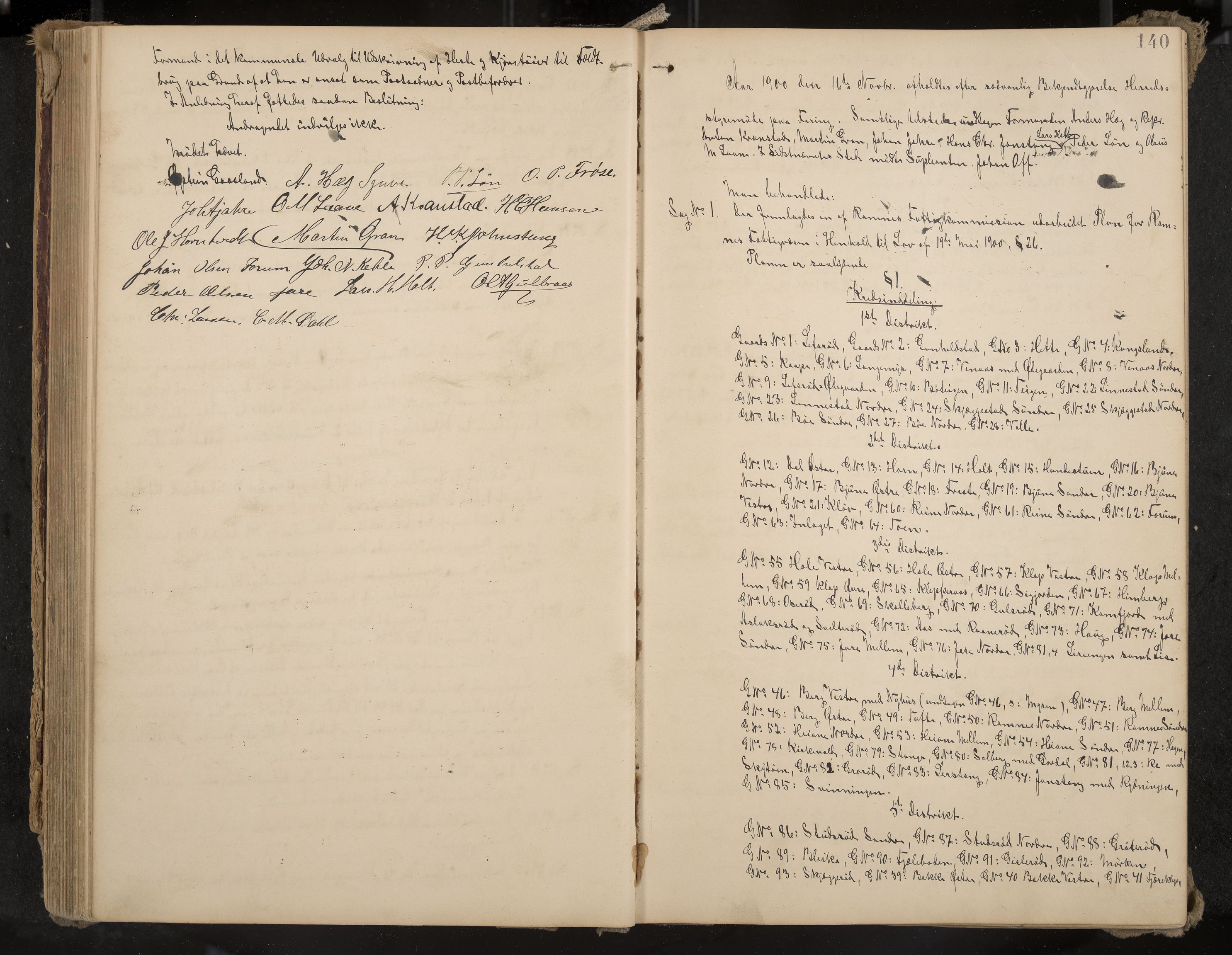 Ramnes formannskap og sentraladministrasjon, IKAK/0718021/A/Aa/L0004: Møtebok, 1892-1907, p. 140