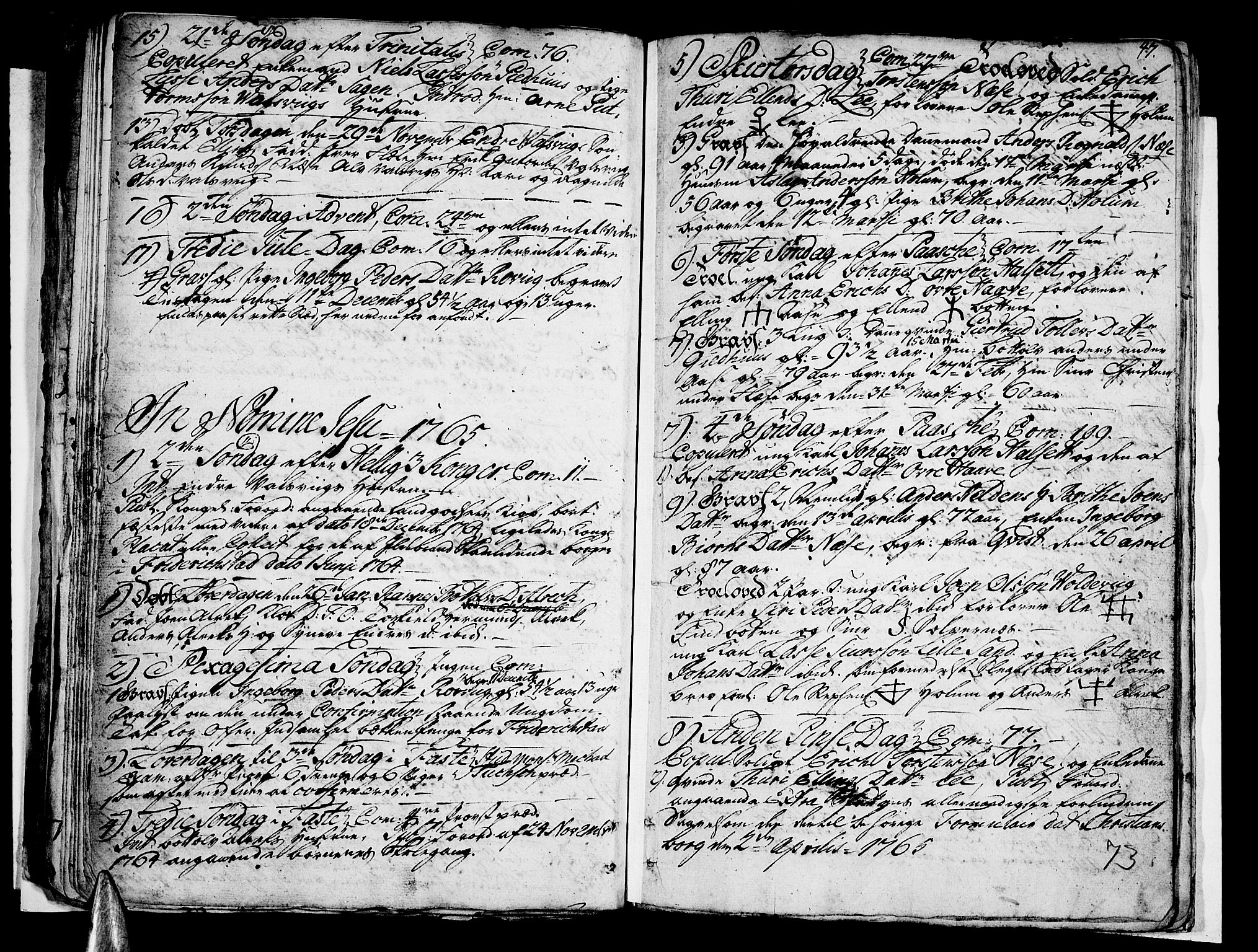 Vik sokneprestembete, AV/SAB-A-81501/H/Haa/Haaa/L0003: Parish register (official) no. A 3 / 2, 1757-1771, p. 73