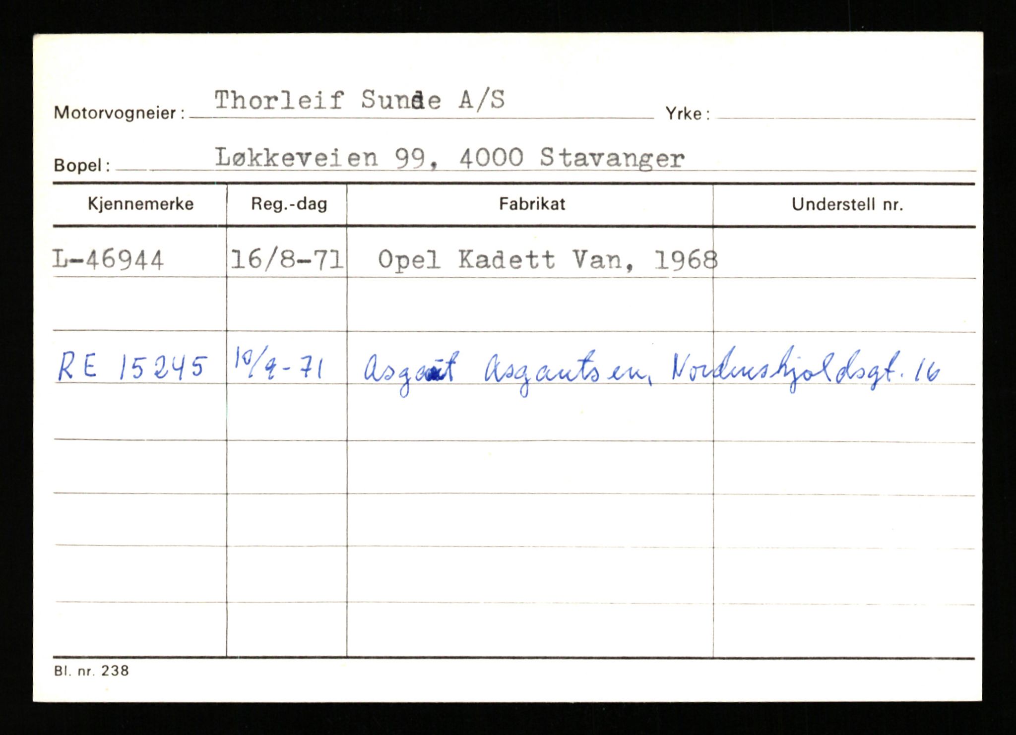 Stavanger trafikkstasjon, AV/SAST-A-101942/0/G/L0006: Registreringsnummer: 34250 - 49007, 1930-1971, p. 3112