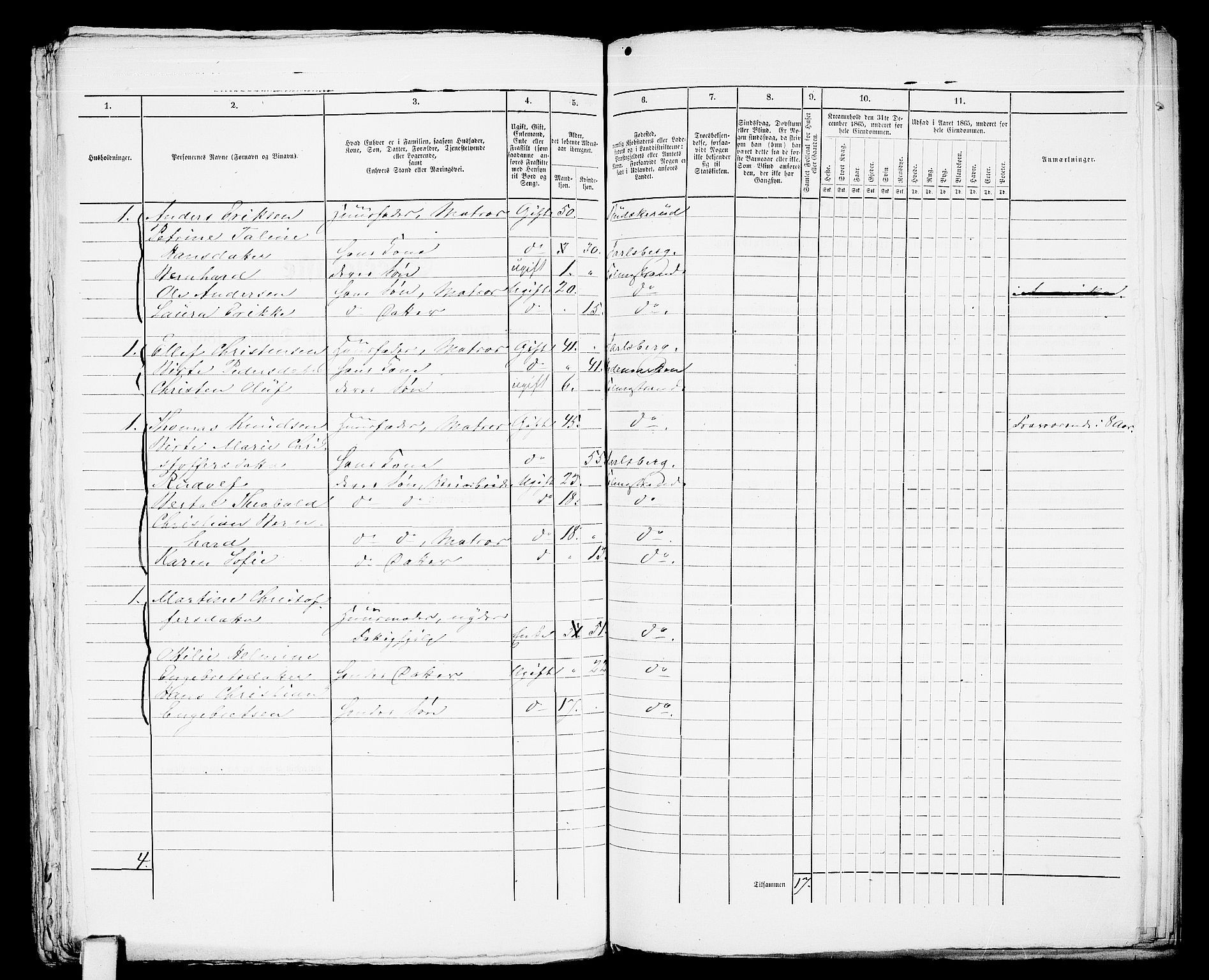 RA, 1865 census for Botne/Holmestrand, 1865, p. 328