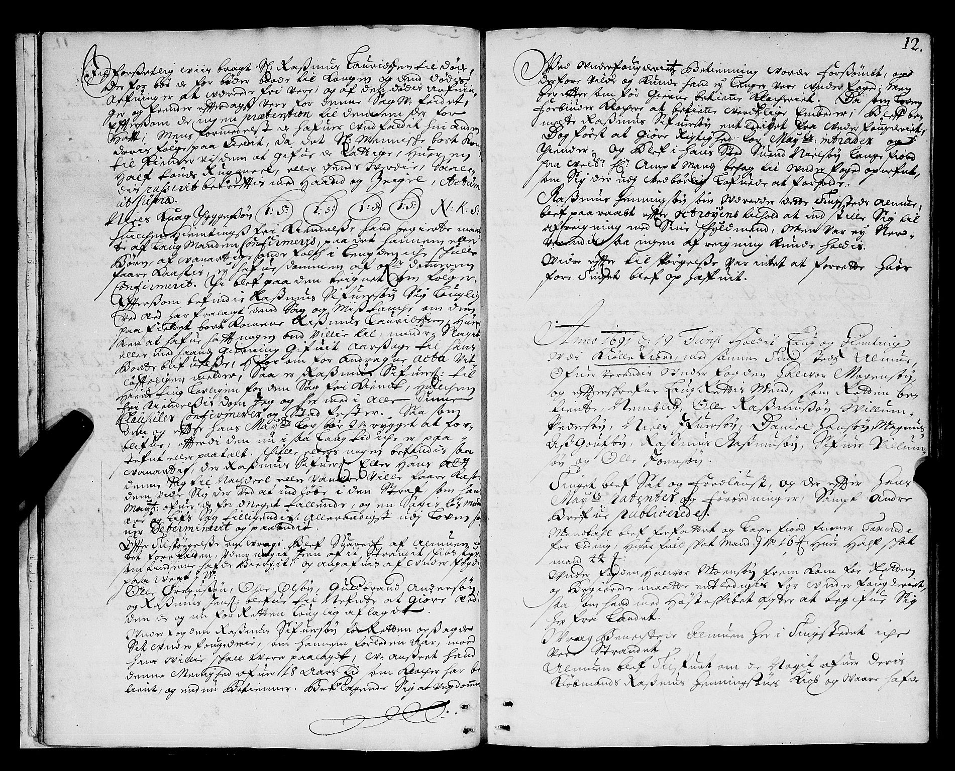 Nordland og Finnmarks lagstol, AV/SAT-A-5608/X/L0004: Justisprotokoll, 1688-1691, p. 11b-12a