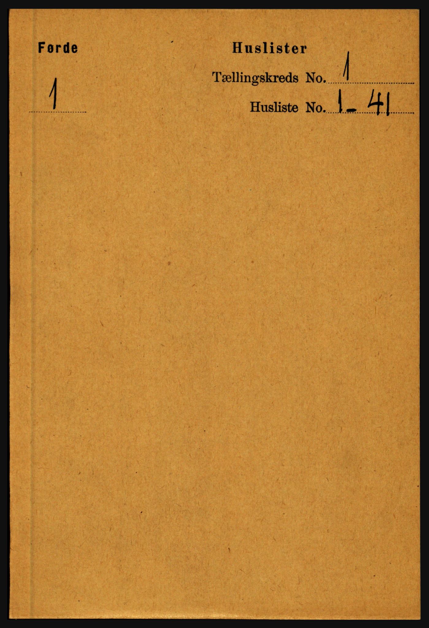 RA, 1891 census for 1432 Førde, 1891, p. 43