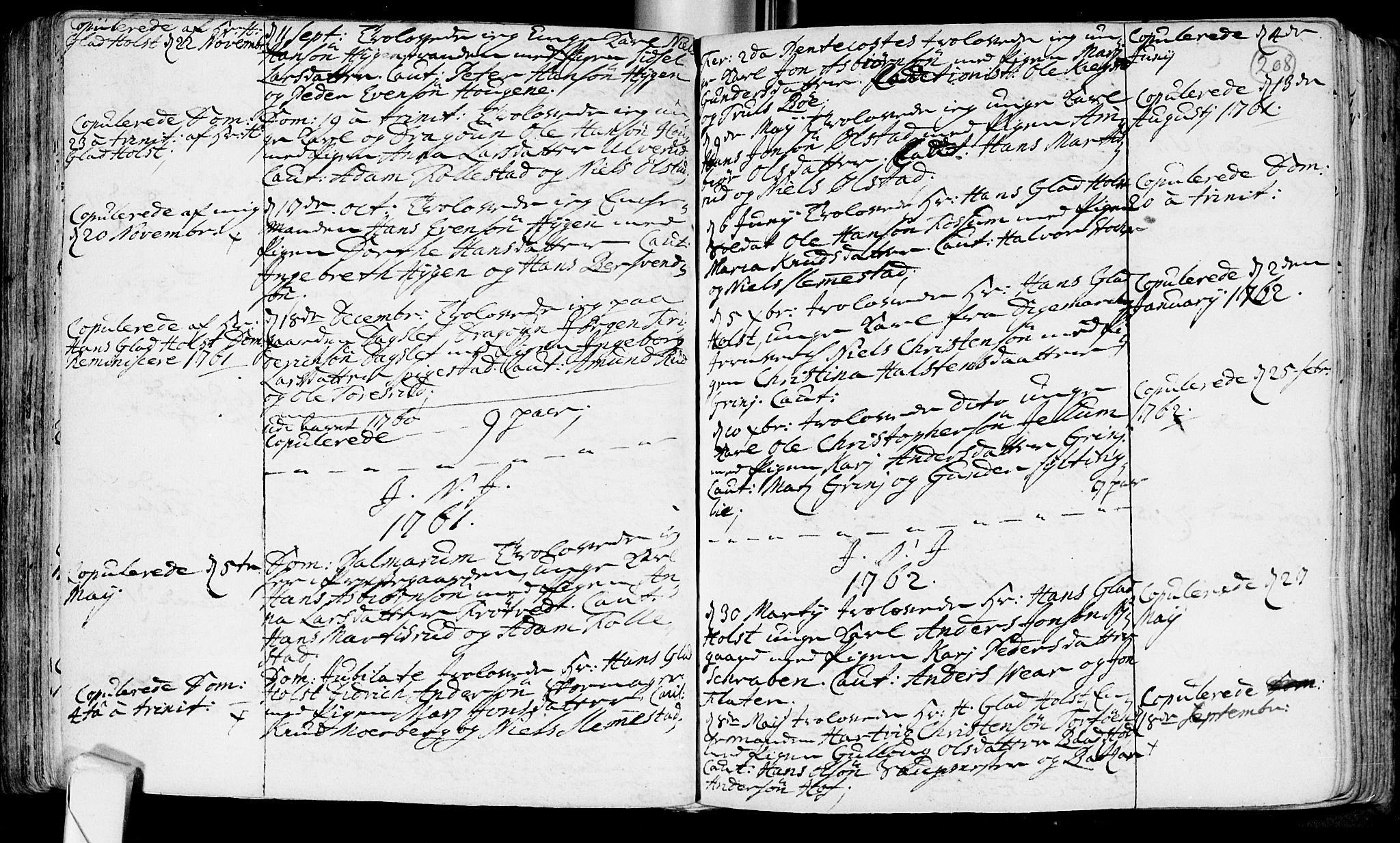 Røyken kirkebøker, AV/SAKO-A-241/F/Fa/L0002: Parish register (official) no. 2, 1731-1782, p. 208