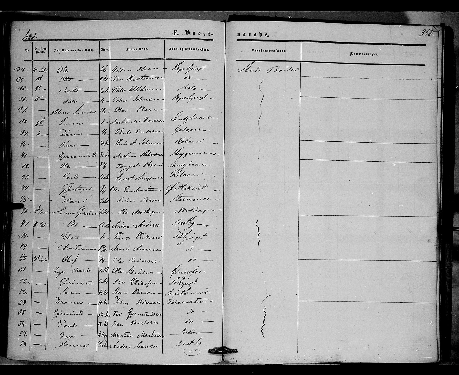 Trysil prestekontor, AV/SAH-PREST-046/H/Ha/Haa/L0005: Parish register (official) no. 5, 1851-1865, p. 356