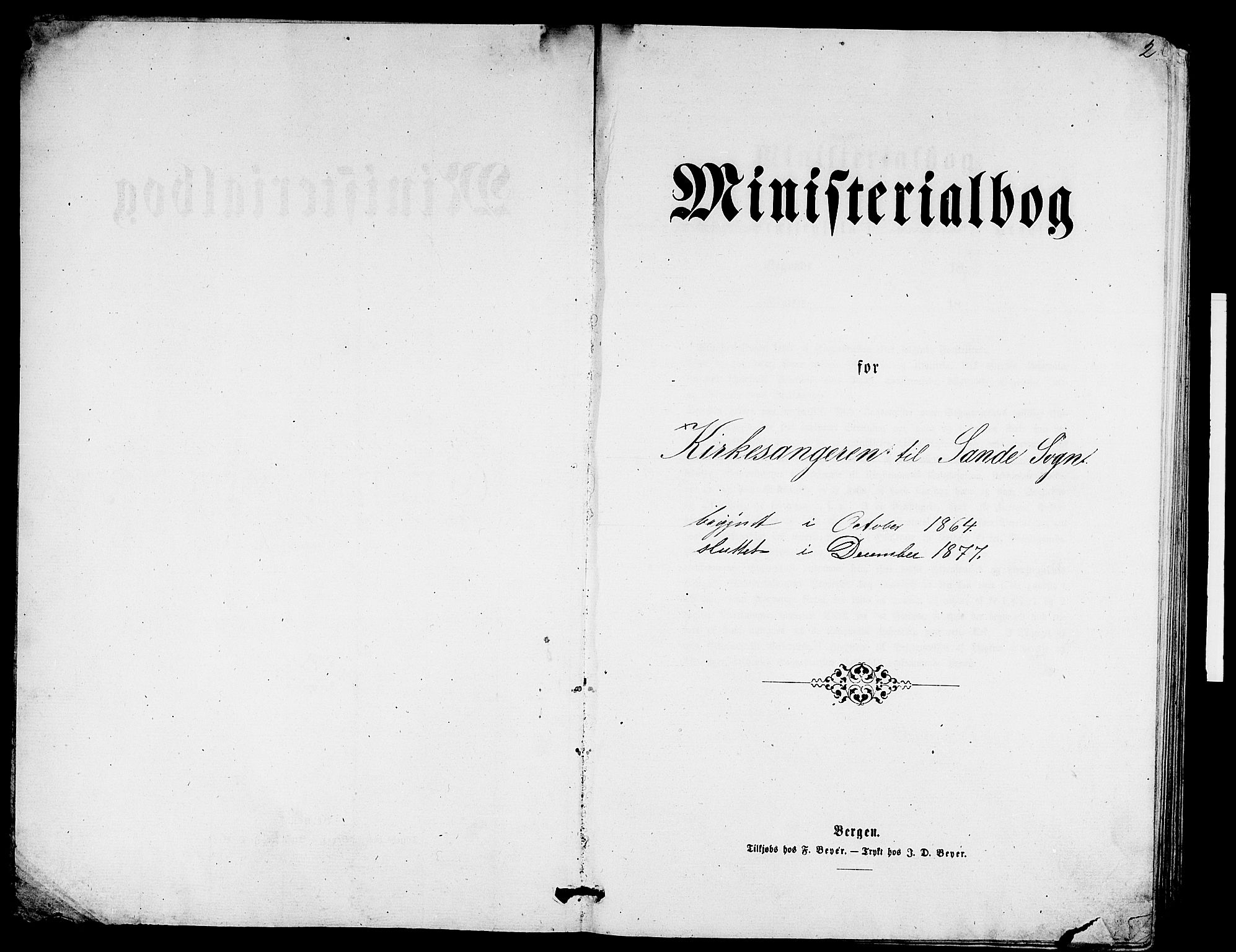 Gaular sokneprestembete, AV/SAB-A-80001/H/Hab: Parish register (copy) no. A 2, 1863-1877, p. 2