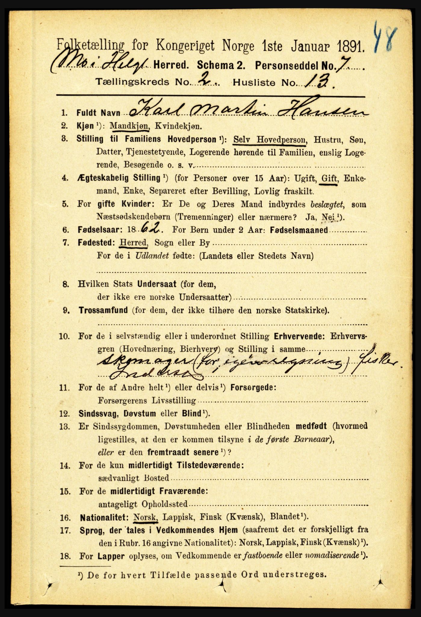 RA, 1891 census for 1833 Mo, 1891, p. 603