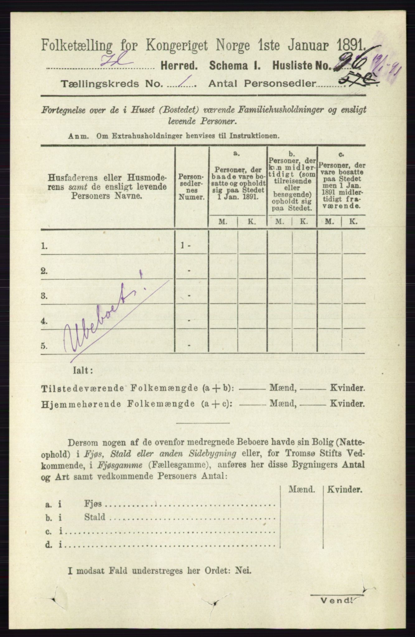 RA, 1891 census for 0117 Idd, 1891, p. 130