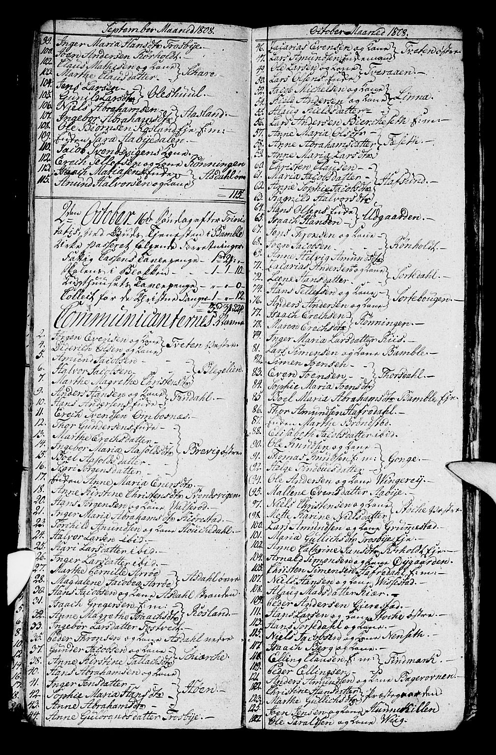 Bamble kirkebøker, AV/SAKO-A-253/G/Ga/L0004: Parish register (copy) no. I 4, 1808-1814